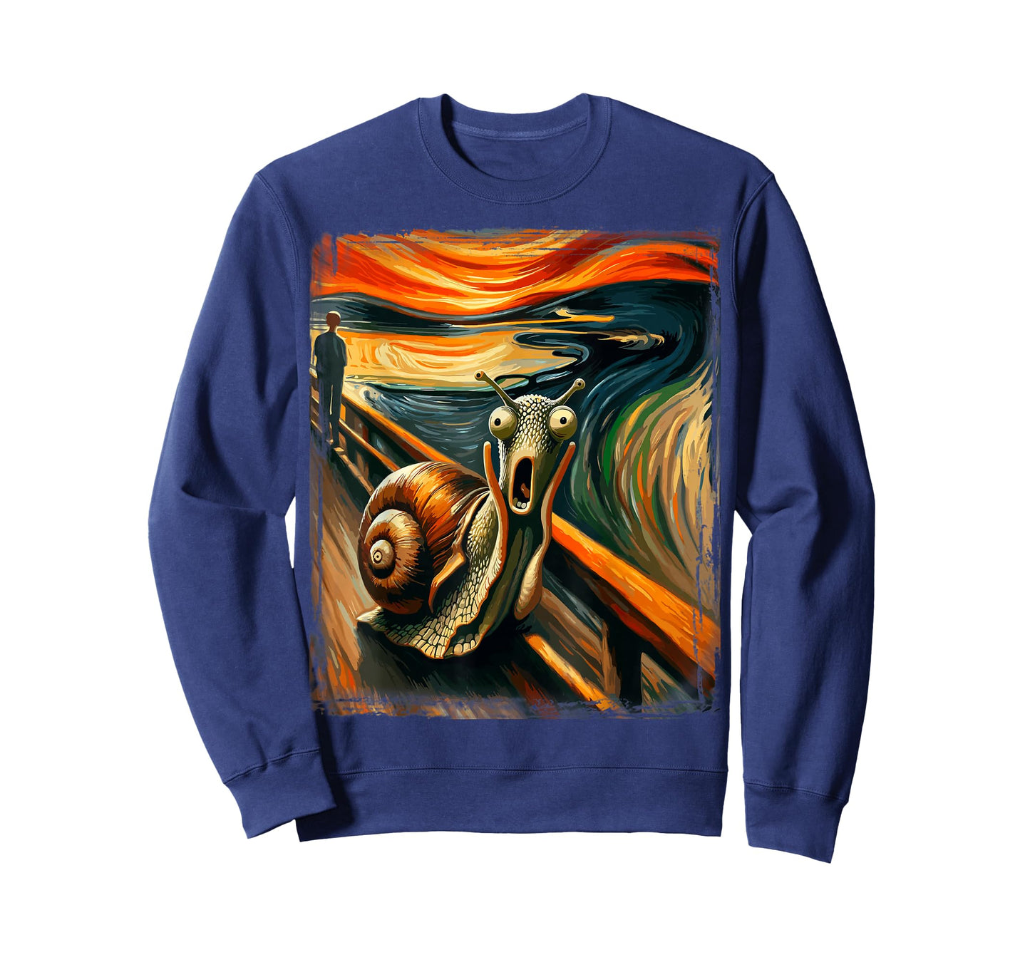 Artistic Scream Parody Funny Animal Painting Art Humor Snail T-Shirt