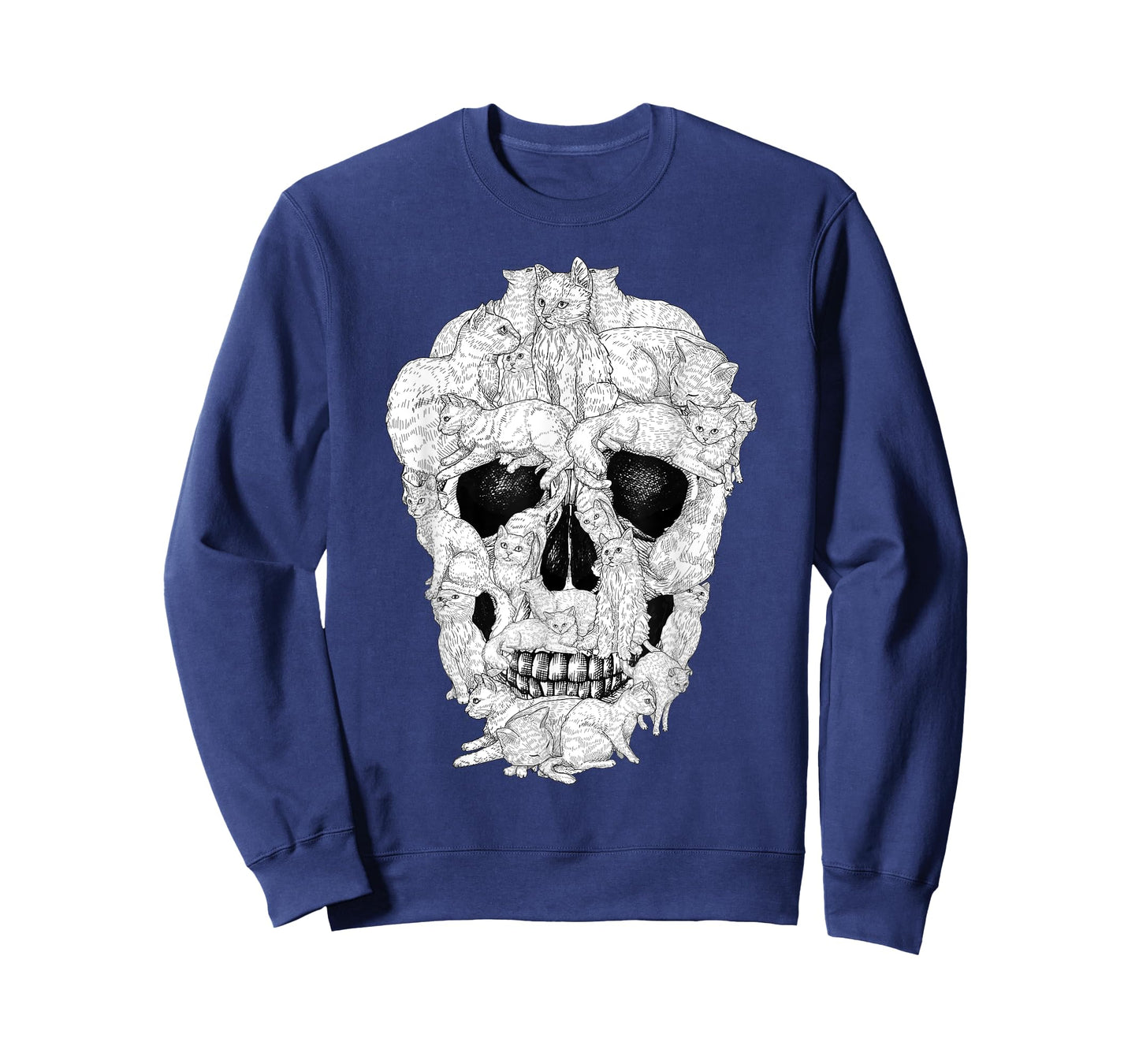 Best Cat Skull For Men Women Halloween Skeleton Cat Lover T-Shirt