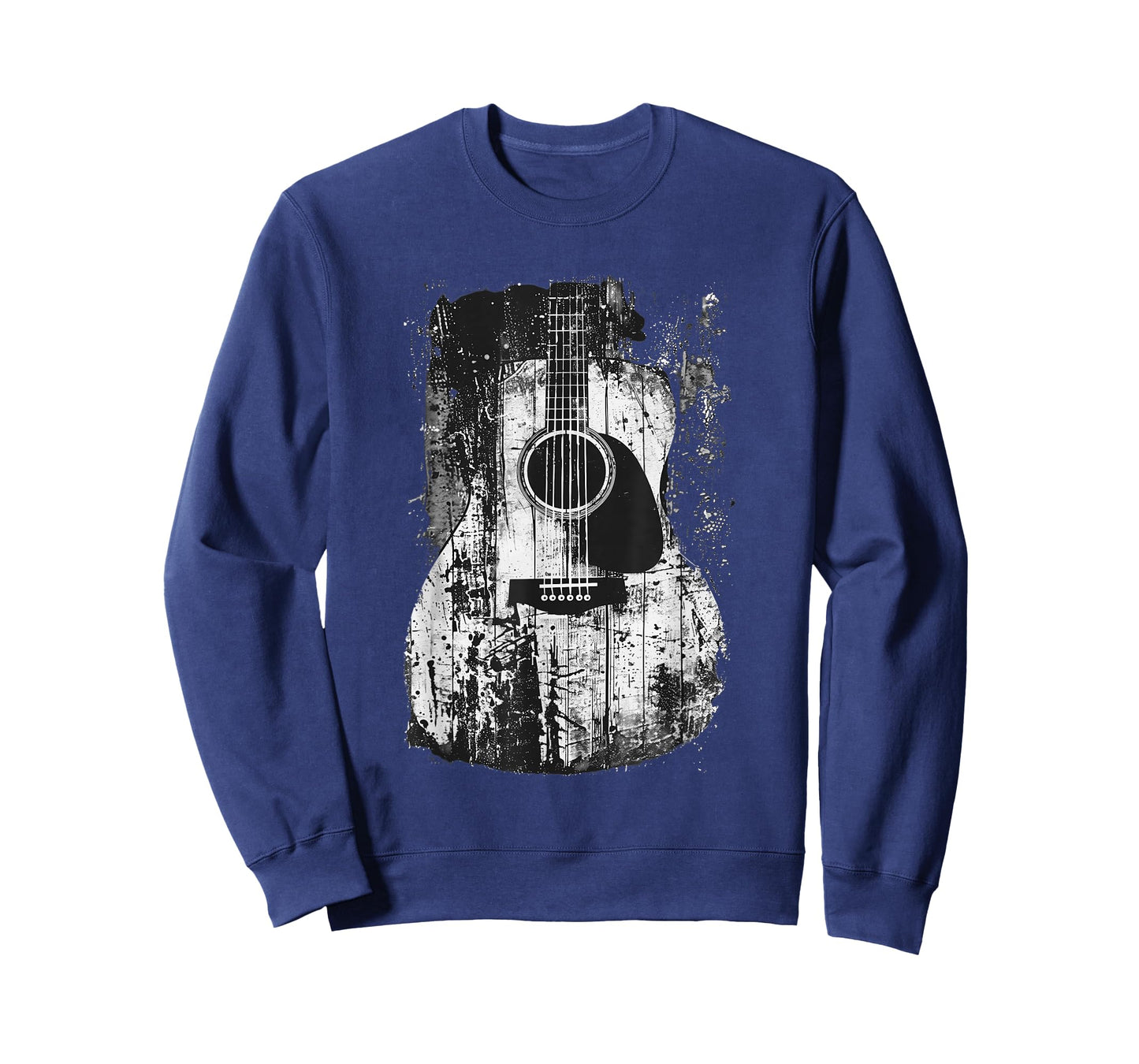 Acoustic Guitar, Vintage, Distressed, Rock & Roll Music. T-Shirt