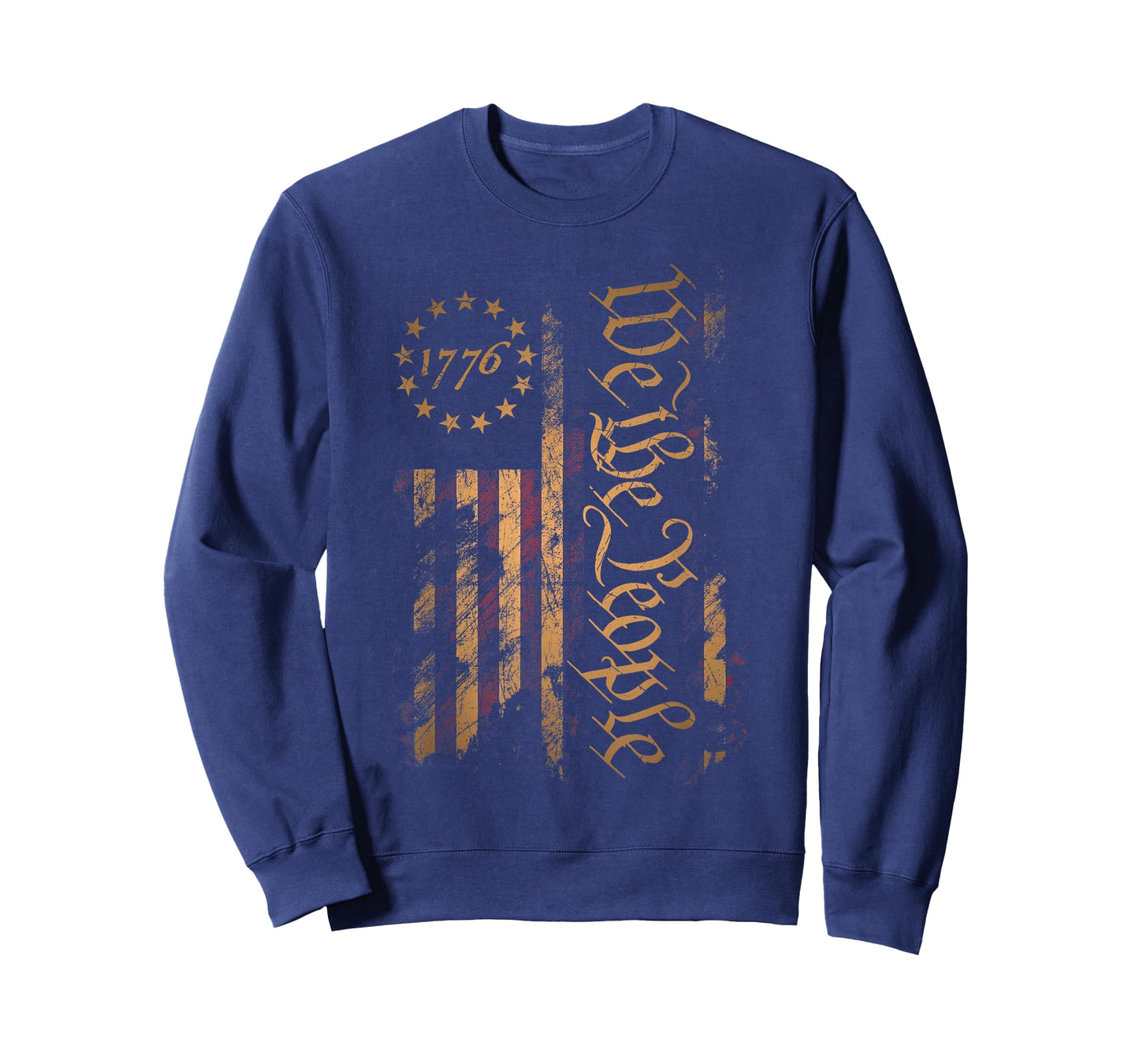 We The People 1776 Betsy Ross Flag Vintage Distressed Grunge T-Shirt