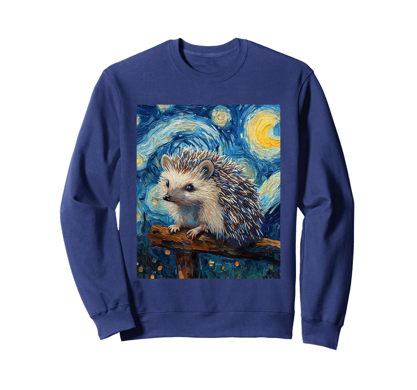 Cute Hedgehog - Van Gogh Style - Starry Night T-Shirt