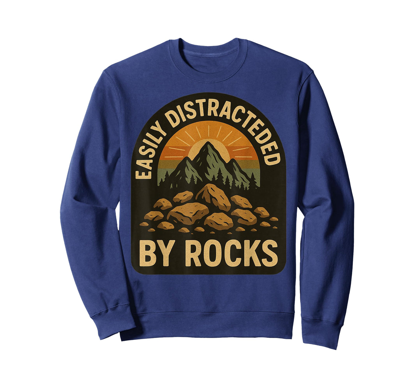 Easily Distracted by Rocks Funny Geology Rock Hunter T-Shirt