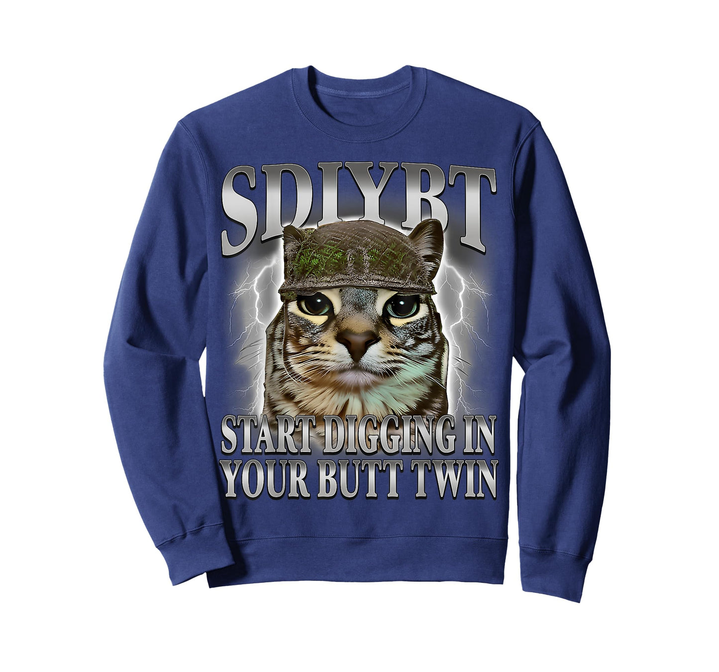 SDIYBT Start Digging in Your Butt Twin Cat Meme Funny T-Shirt