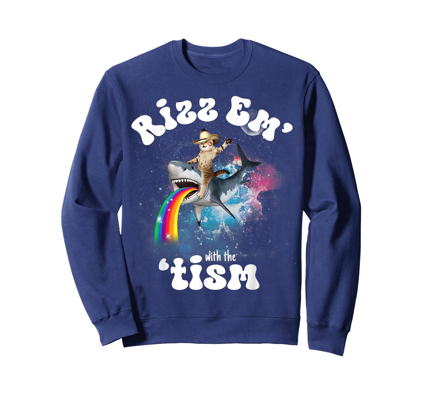 Rizz Em with The Tism Funny Meme Y2K Cat Autism Awareness T-Shirt