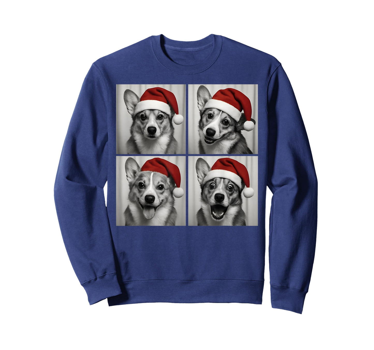 Funny Christmas Corgi Santa Dog Lover Photo Booth T-Shirt