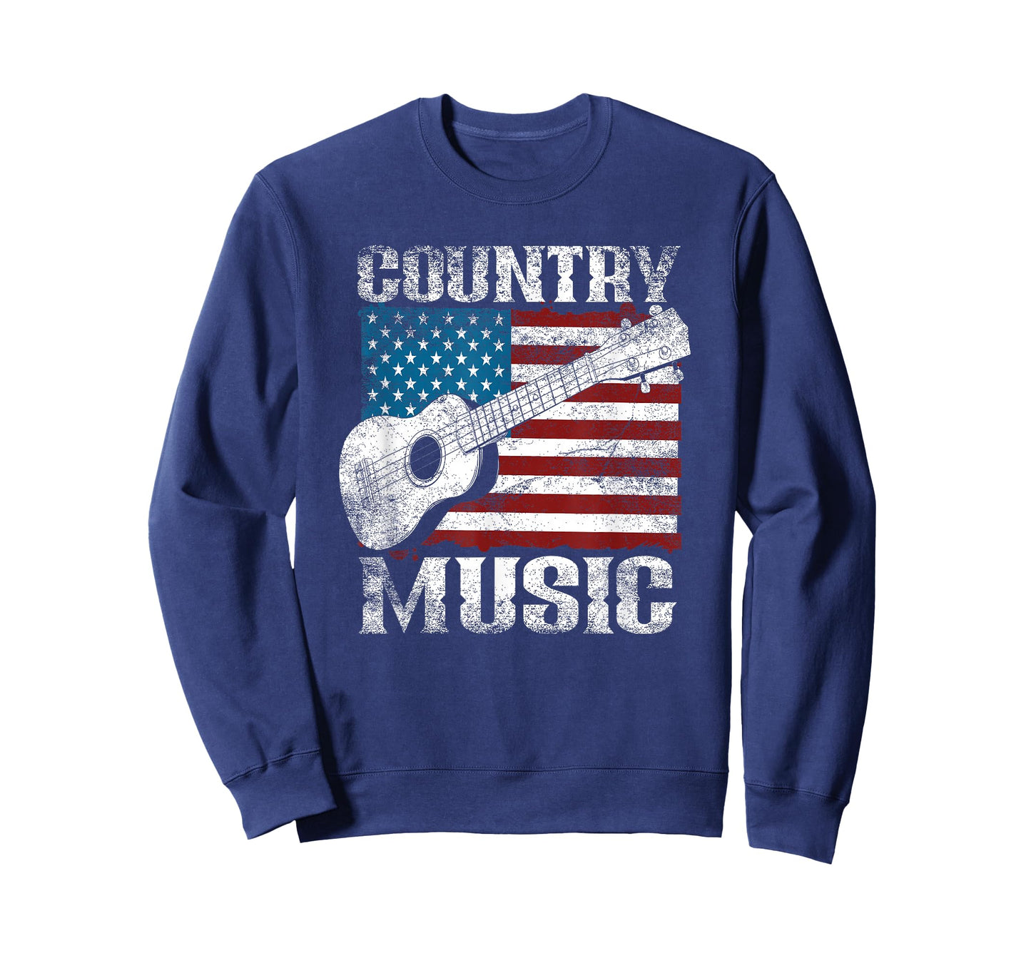 American Flag Guitar Player Funny Country Music Lover T-Shirt