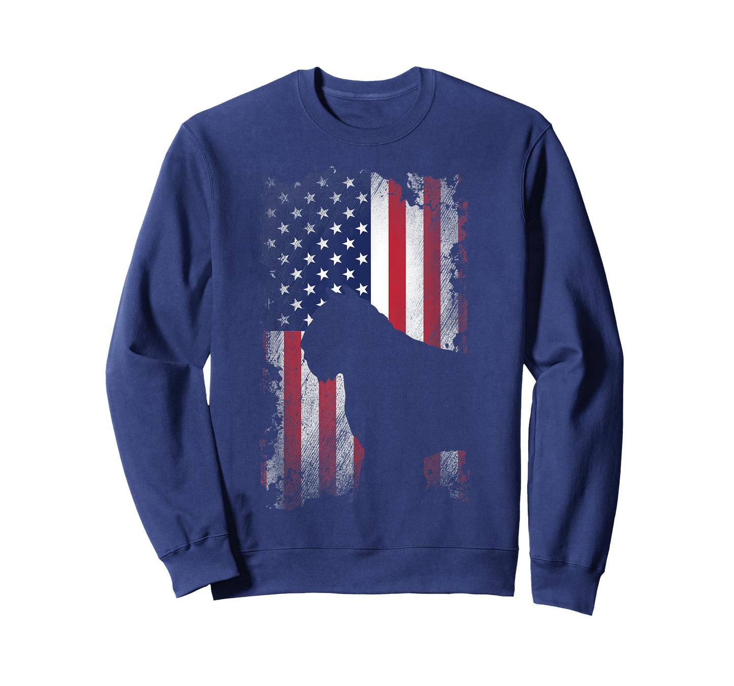 Patriotic Bouvier Des Flandres American Flag Cool Dog Lover T-Shirt for Women Kids Men