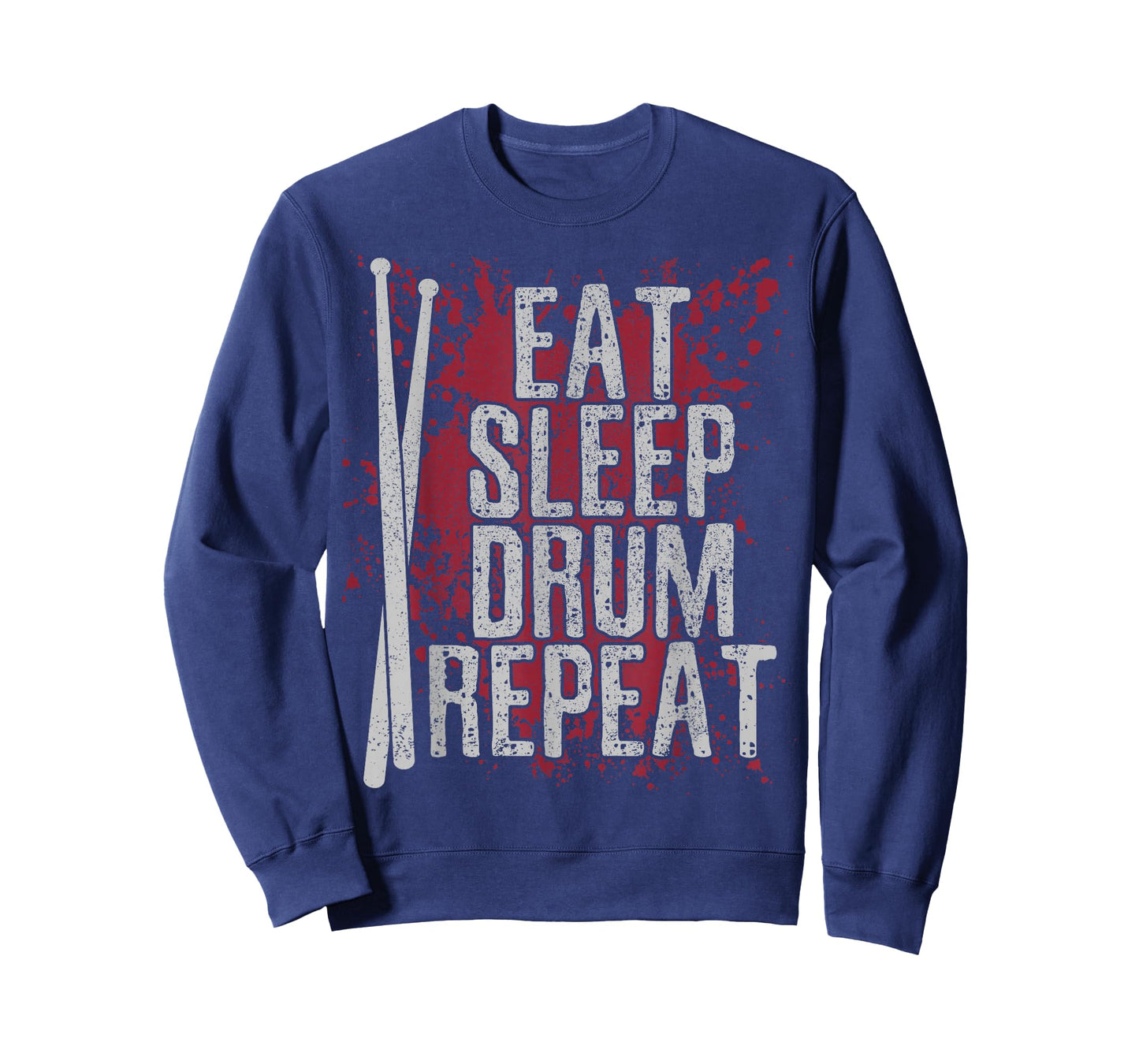 Drummer Eat Sleep Drum Repeat Drum Kit Musician Gift T-Shirt