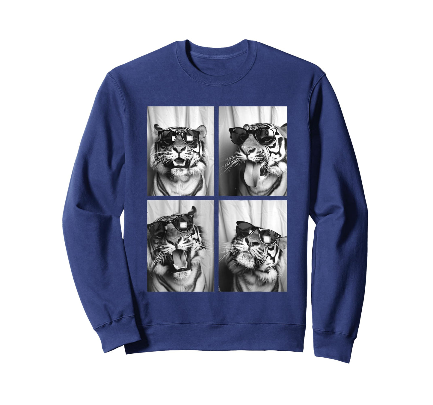 Cute Tigers with Sunglasses Cool Feline Animals Photo Booth T-Shirt