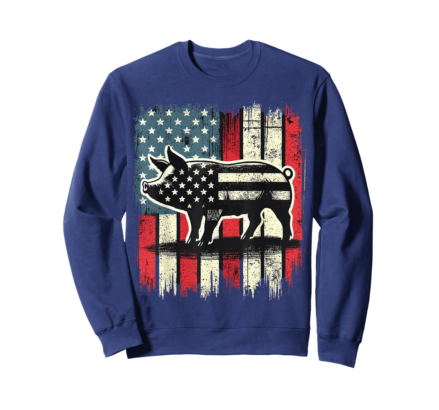 American Flag Pig Lover 4th of July T-Shirt