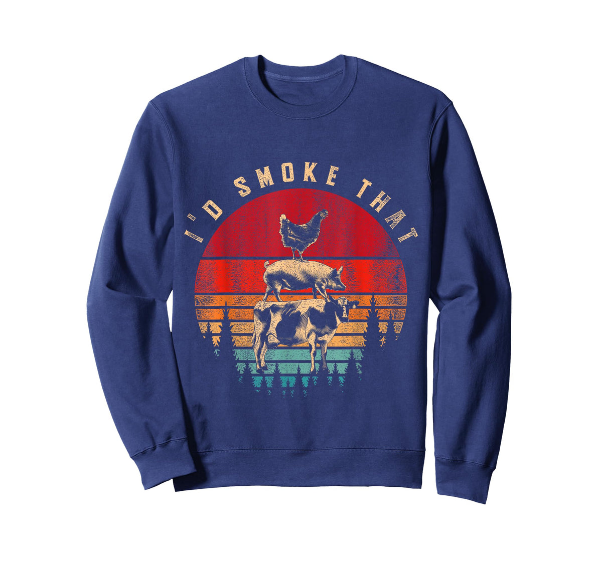 Id Smoke That Funny Smoked Meat BBQ Chef Barbecue T-Shirt