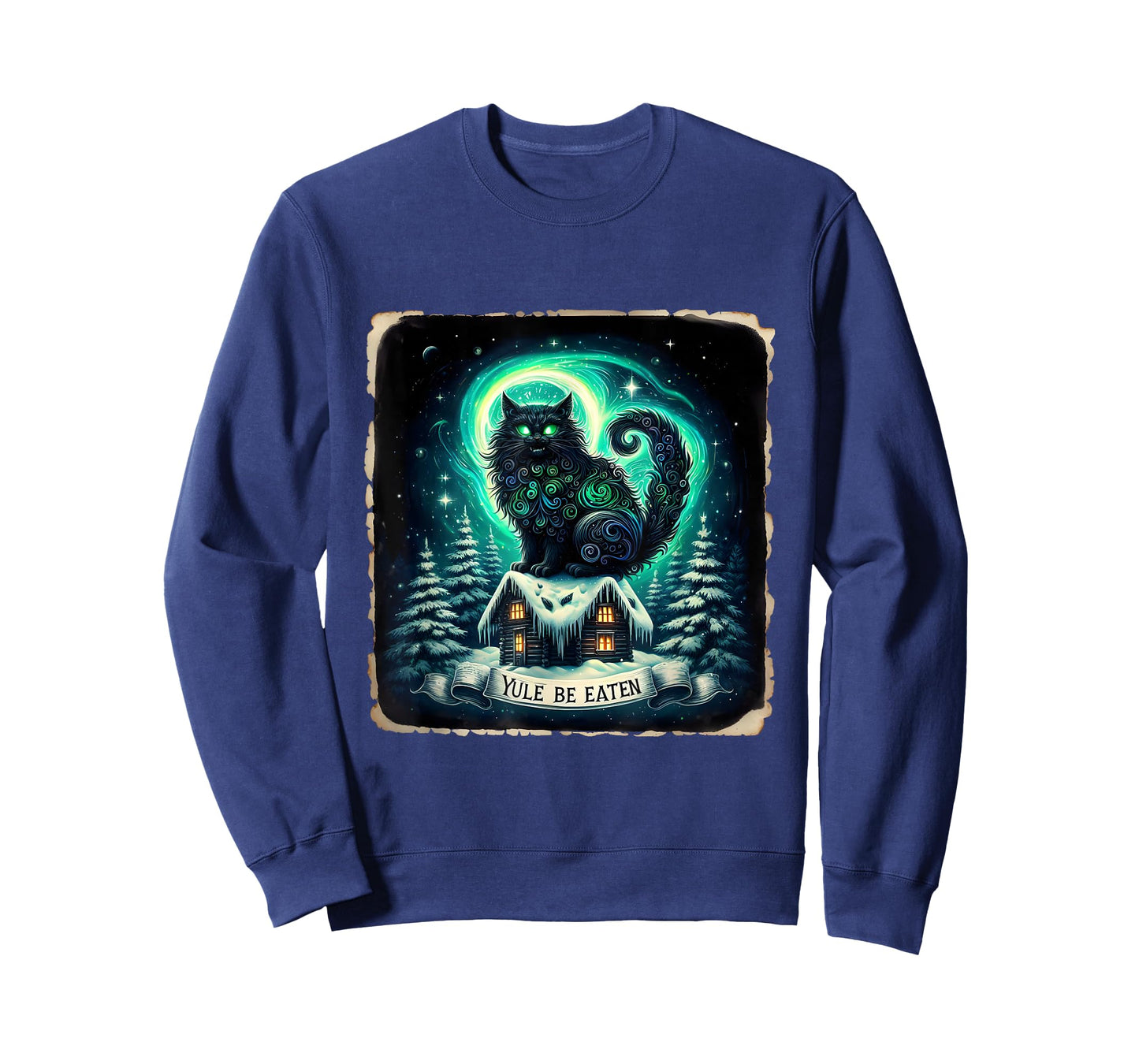 Yule Be Eaten Yule Christmas Cat Jolakotturinn Icelandic Men Women Kids T-Shirt