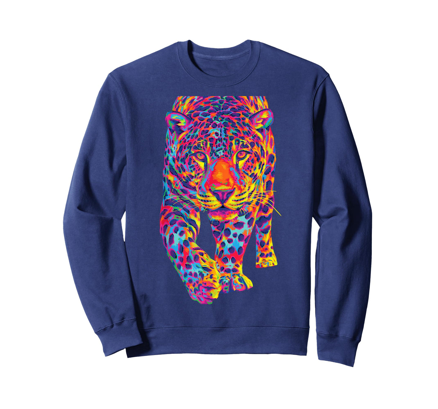 Rainbow Jaguar Abstract Colorful Cat Lover T-Shirt Small