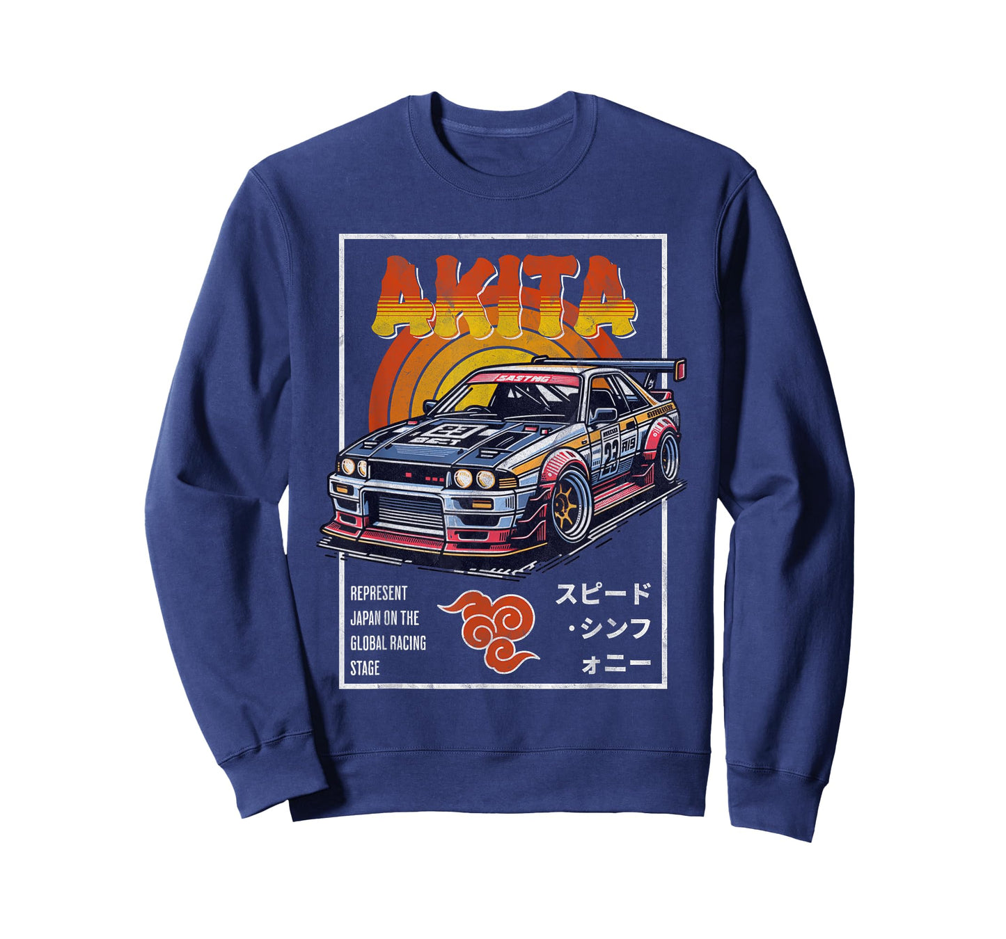 Cool Retro Vintage Japanese JDM Tokyo Japan Drift Race Car T-Shirt