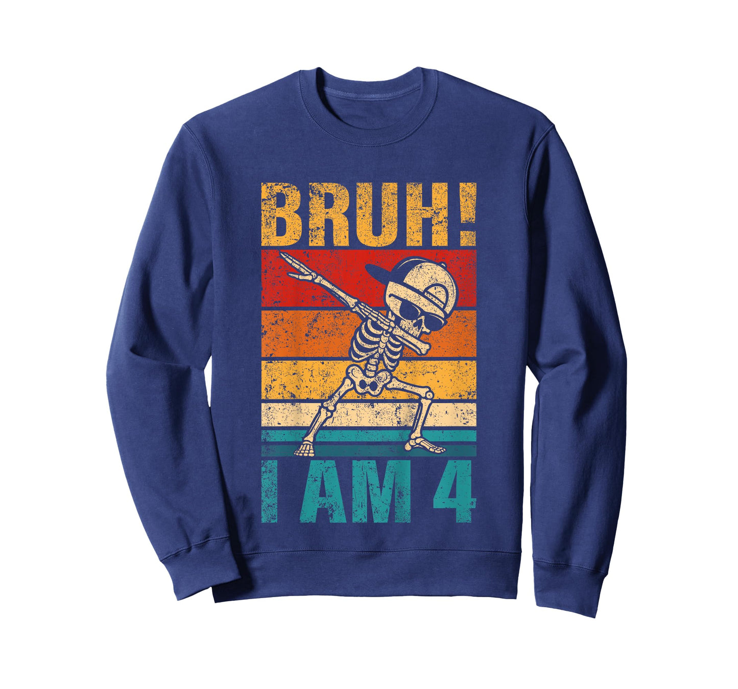 4 Year Old Birthday Dabbing Boy Bruh It's My 4th Birthday T-Shirt