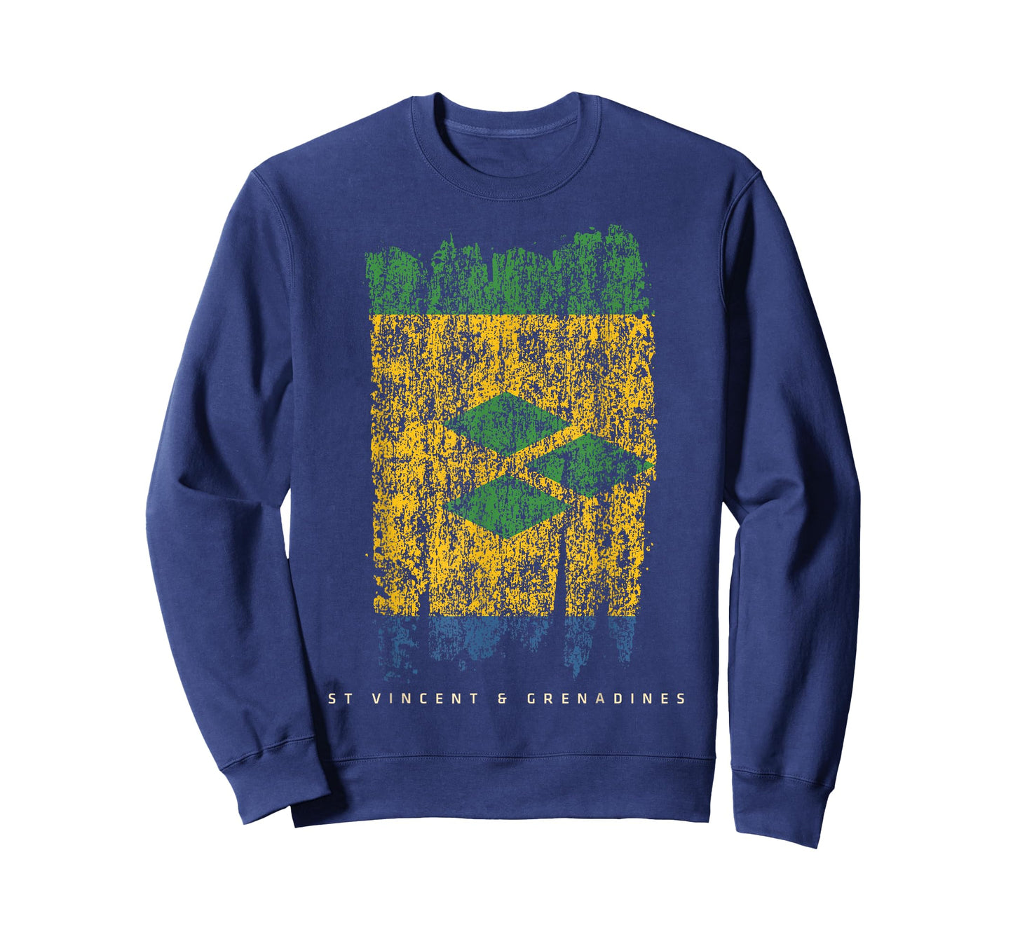 Vintage St. Vincent & Grenadines Flag Retro Saint Vincentian T-Shirt