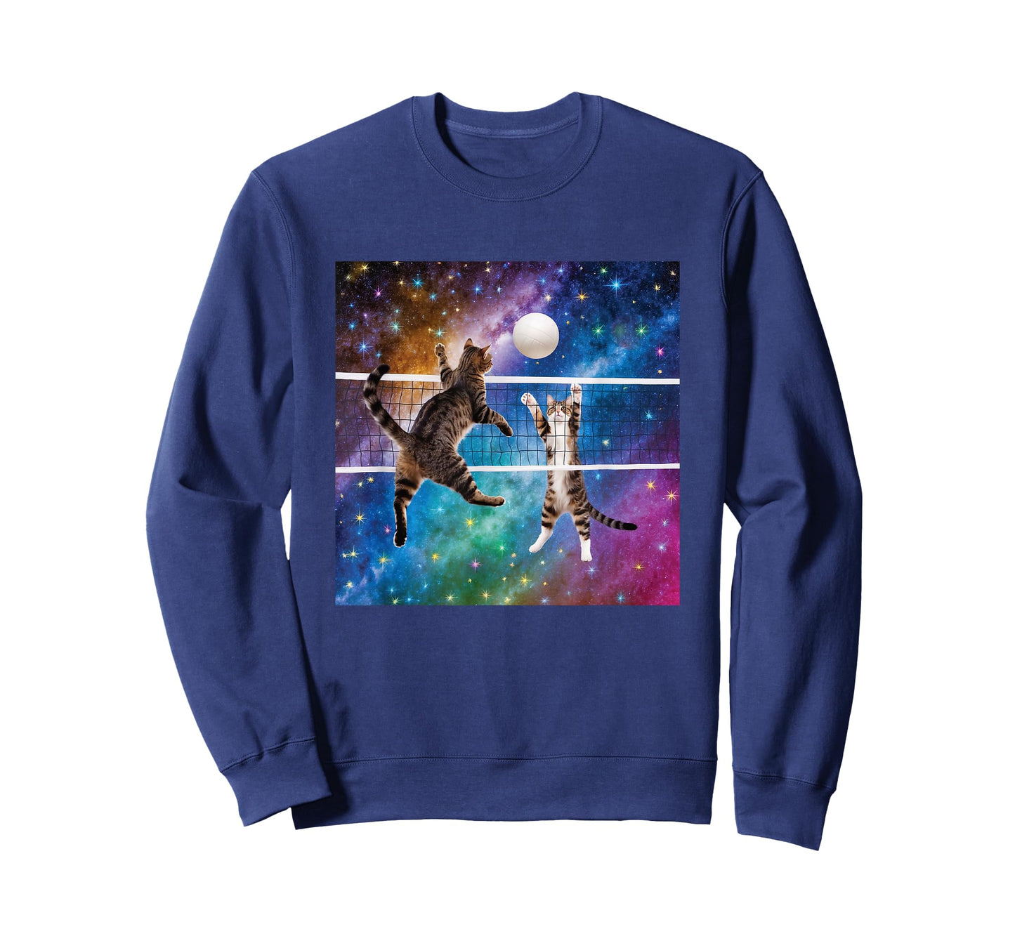Funny Volleyball Design Cats Playing T-Shirt