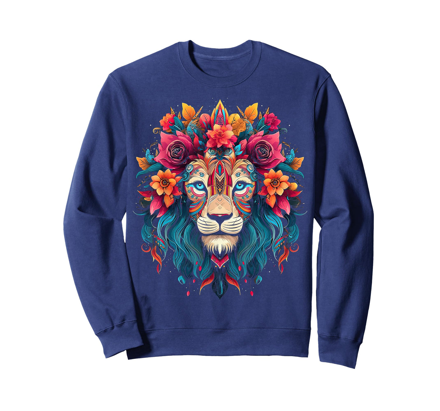 Lion Colourful Lions from Africa Day of the Dead T-Shirt