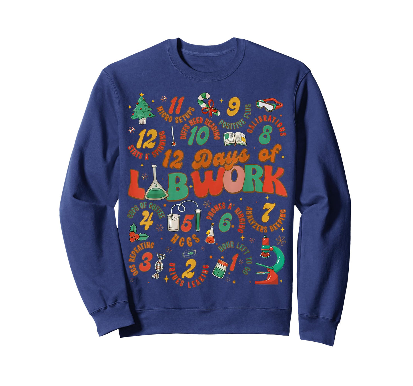 12 Days Of Lab Work, Melted Christmas - Chemist Christmas T-Shirt