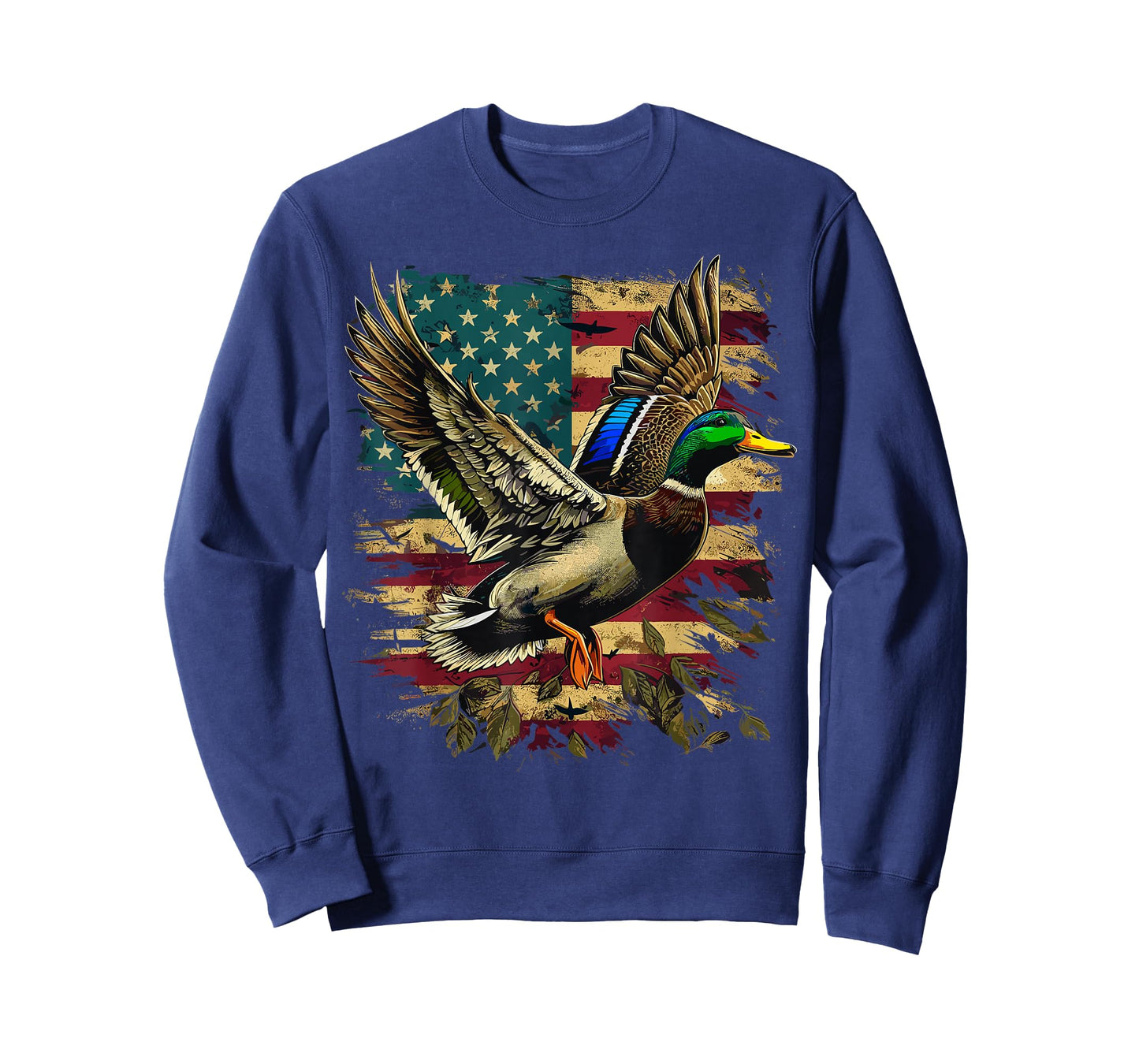 Duck Hunter American Flag Waterfowl Hunting T-Shirt