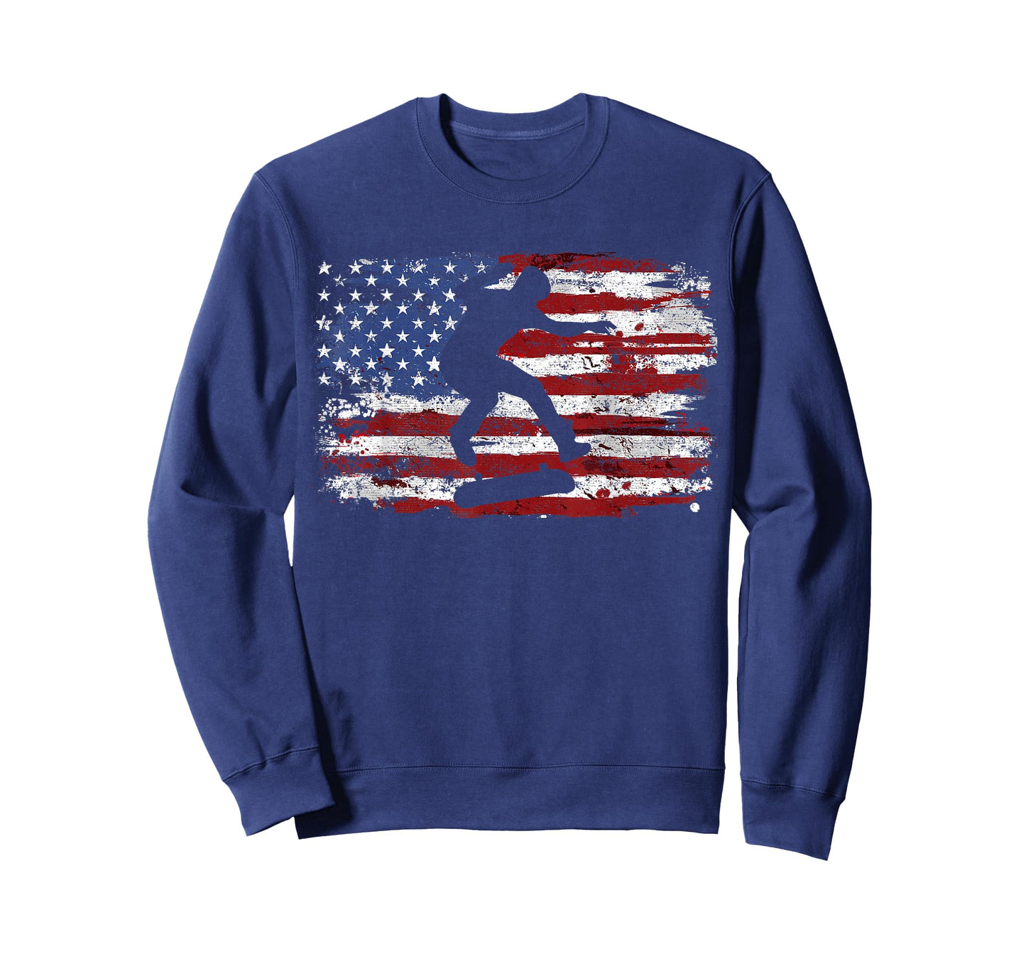 Skateboard Vintage USA Flag T-Shirt