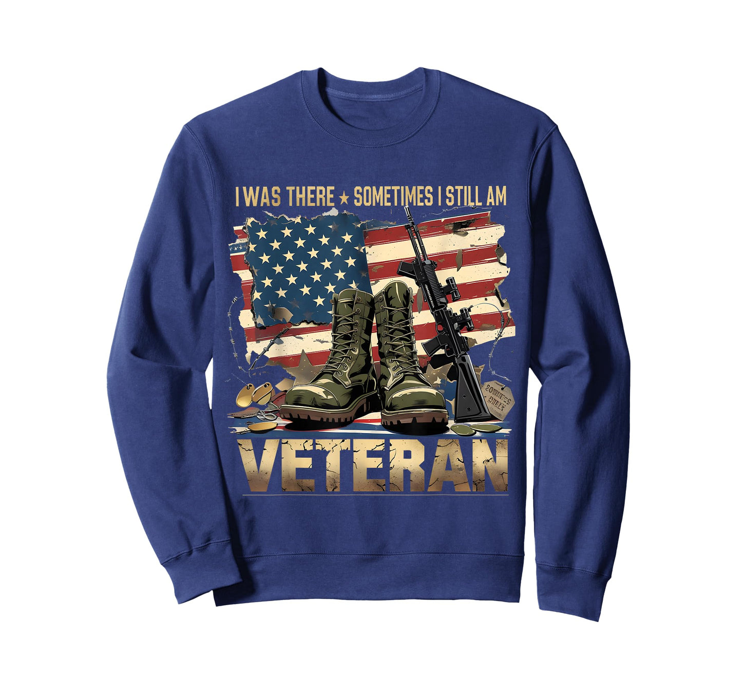I was There Sometimes Still Am Veteran Flag Tee T-Shirt