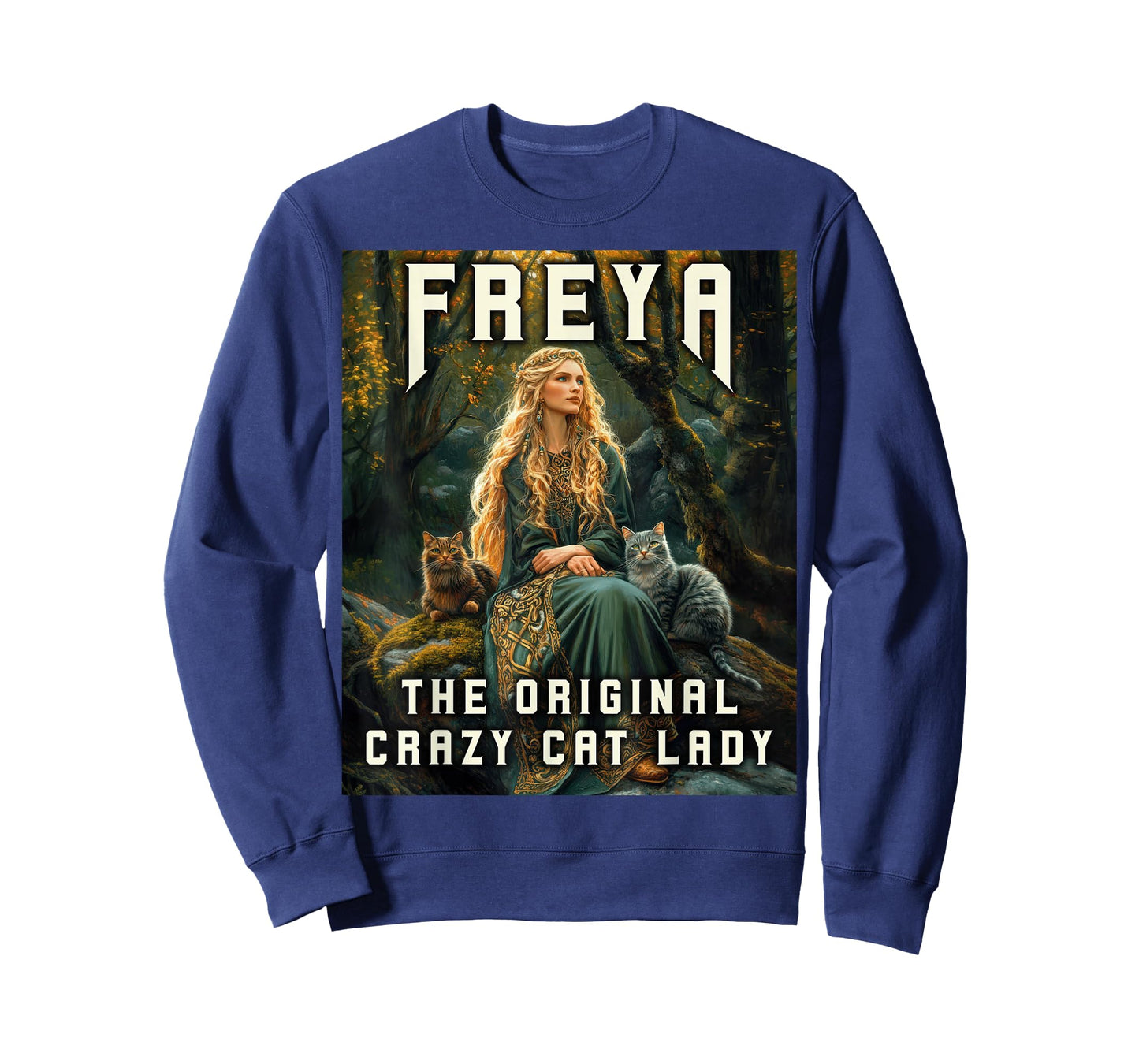 Freya The Original Crazy Cat Lady Norse Meme T-Shirt
