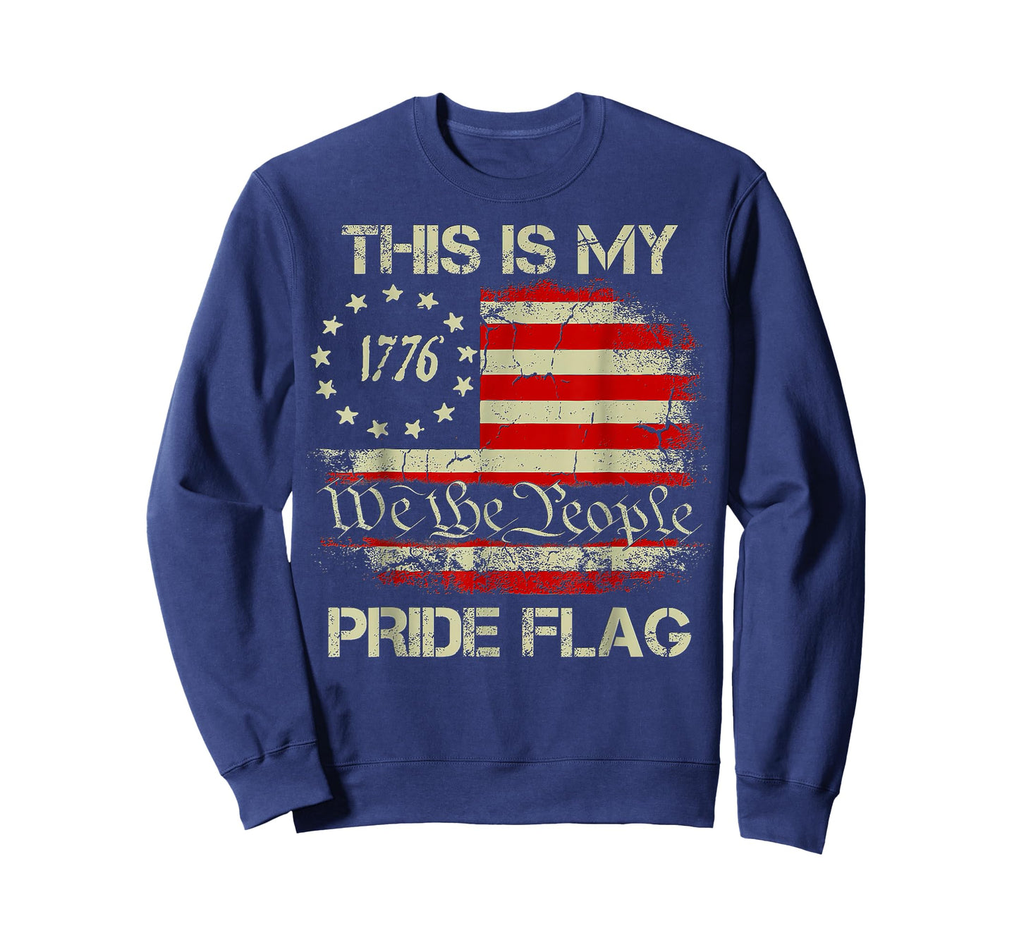 This Is My Pride Flag USA American 4th of July Patriotic T-Shirt