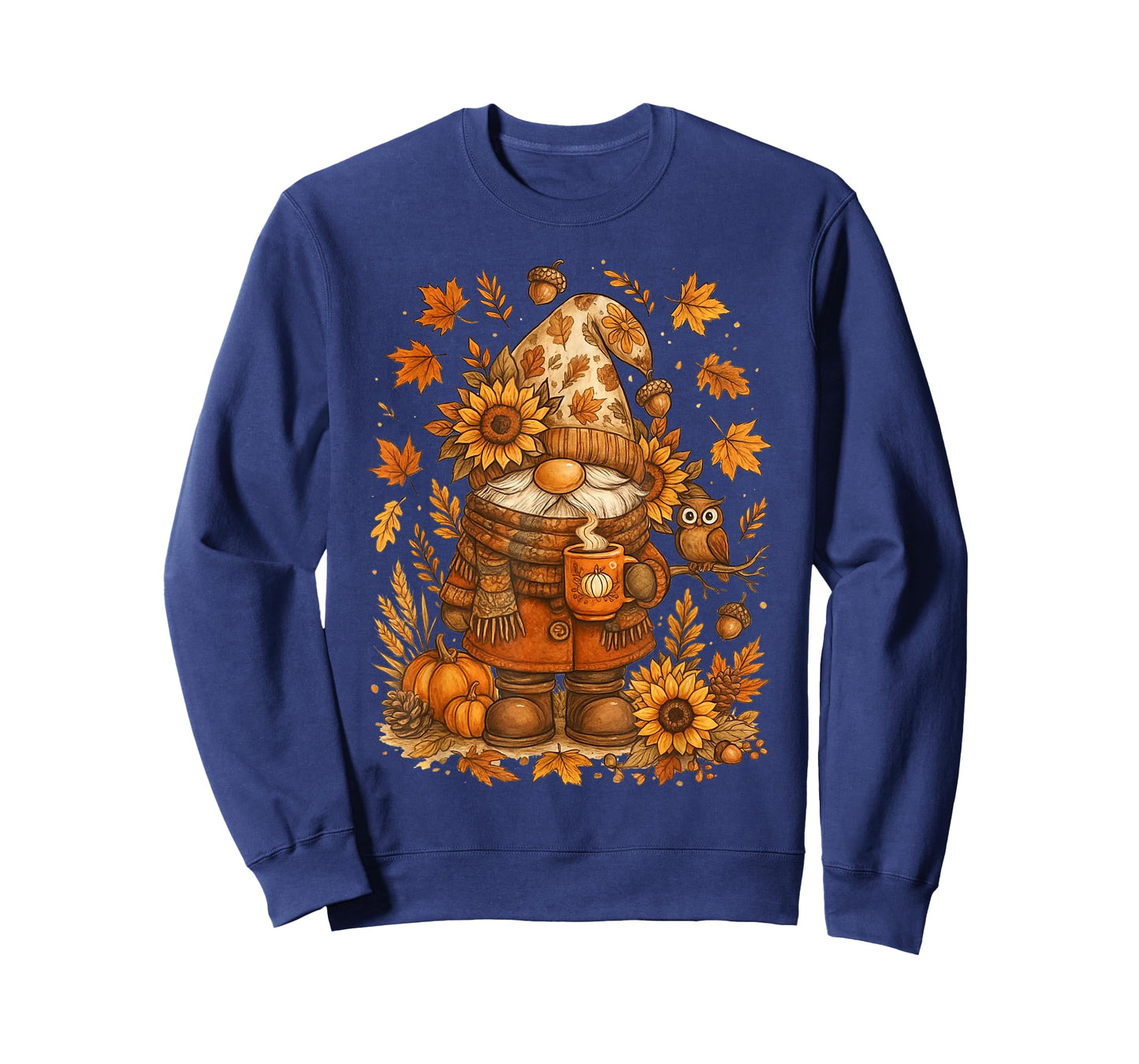 Happy Fall Y'all Gnome Pumpkin Autumn Thanksgiving Men Women T-Shirt