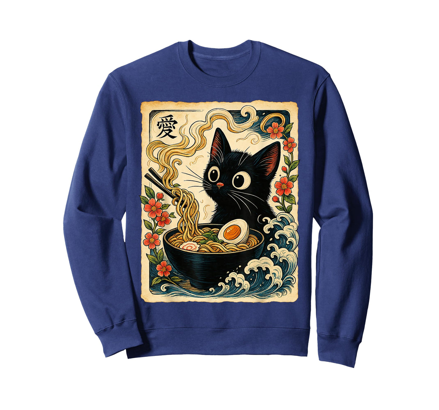 Funny Cat Ramen Japanese Noodles Kawaii Anime Kitten Kitty T-Shirt