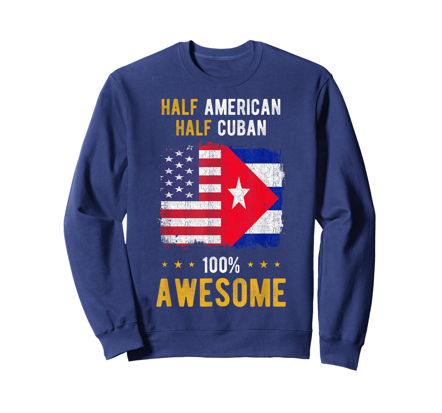 America Cuba Flag - Half American Half Cuban T-Shirt