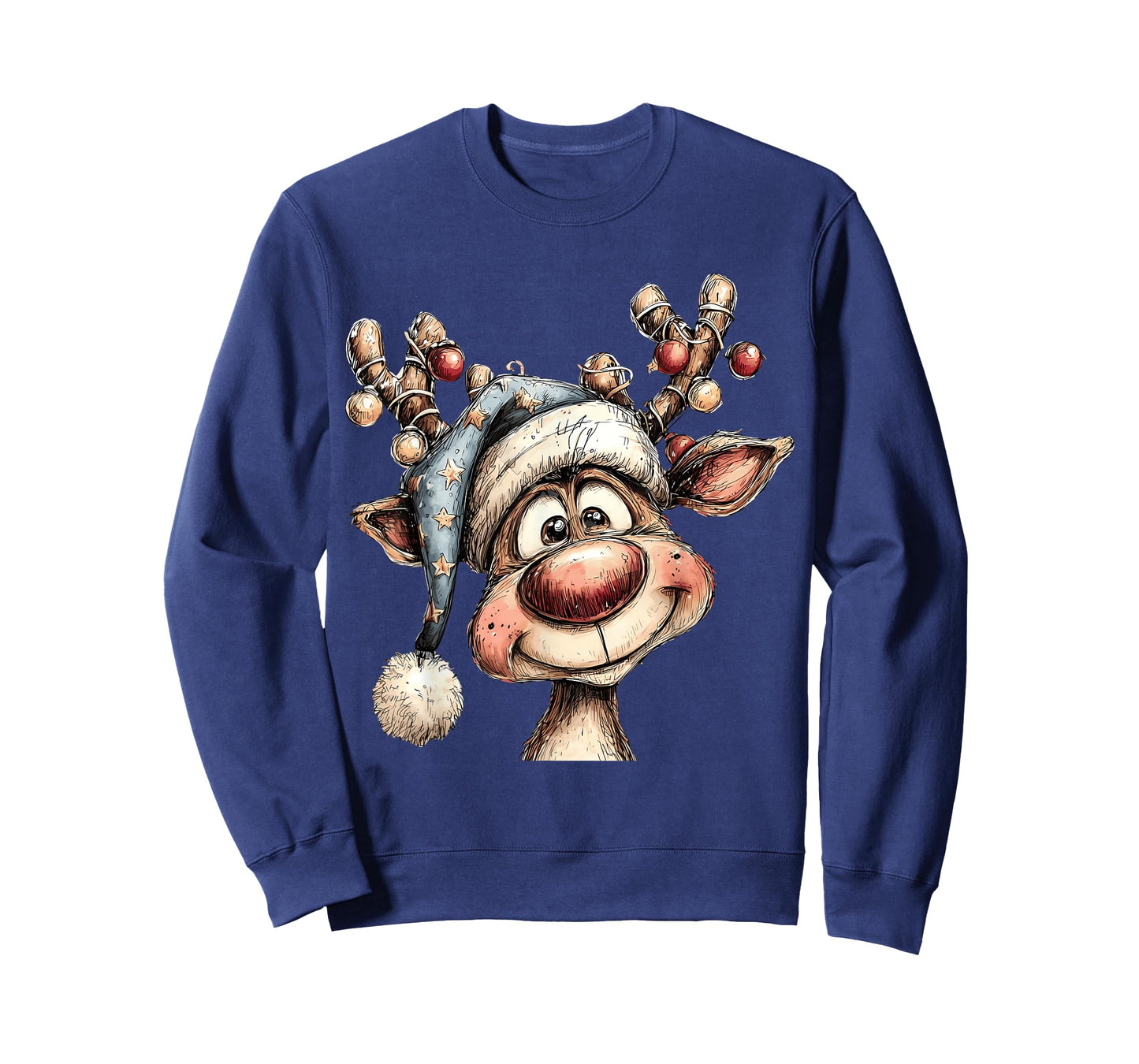 Merry Christmas Reindeer Men Women Family Matching Reindeer T-Shirt