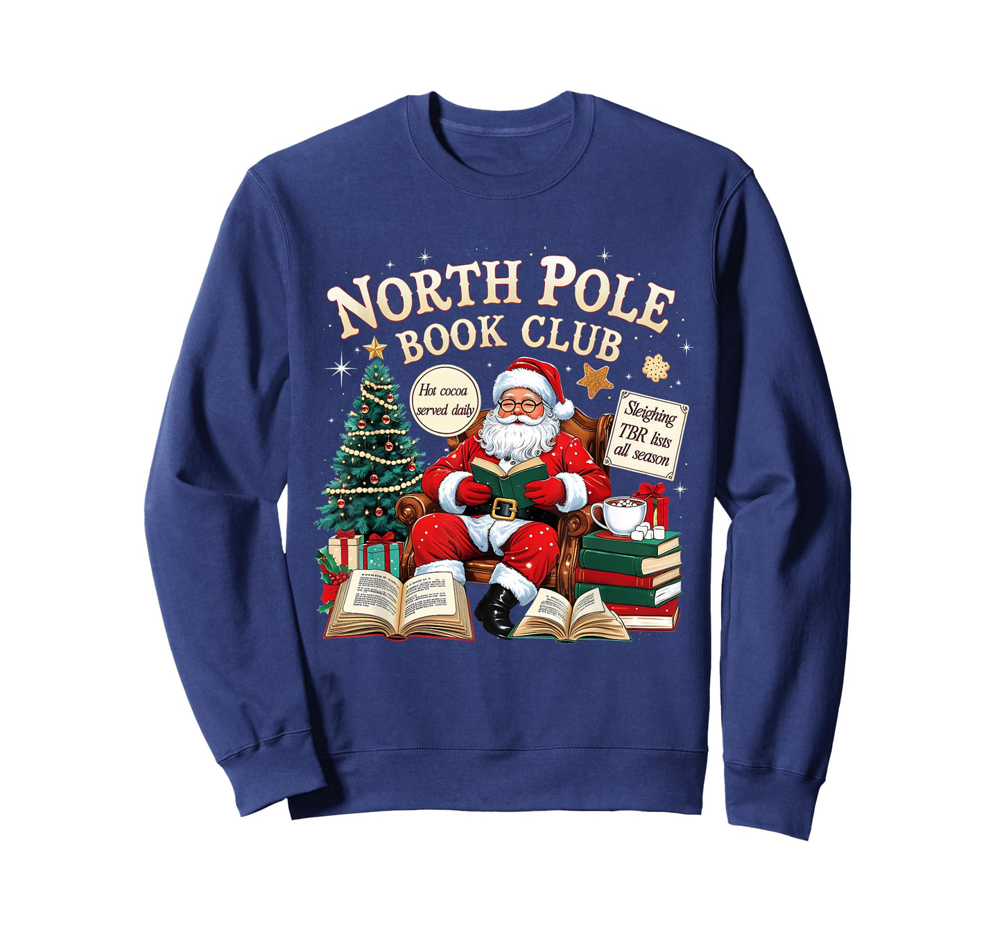 North Pole Book Club Cozy Christmas Reading Gift T-Shirt