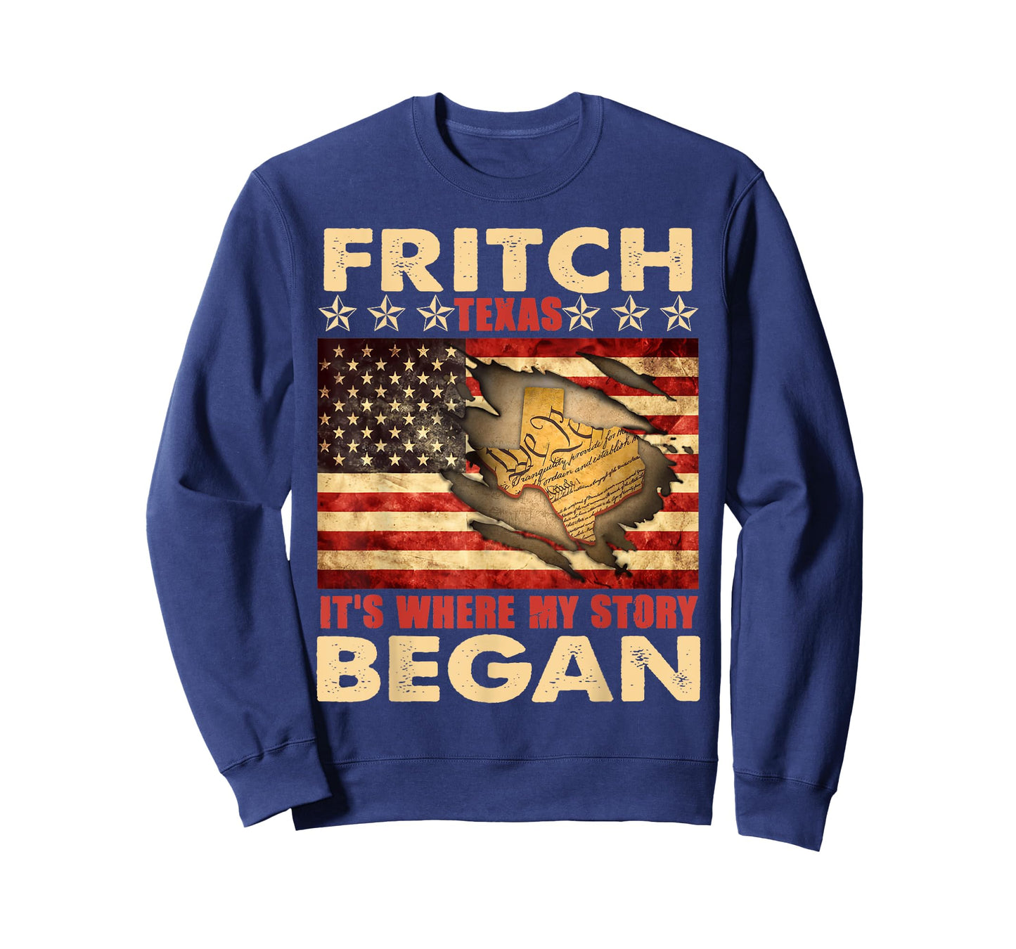 Fritch Texas USA Flag 4th Of July T-Shirt