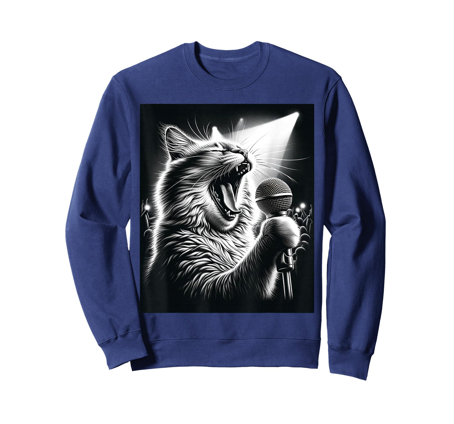 Band Musician Vocalist Singer Funny Cat Singing T-Shirt