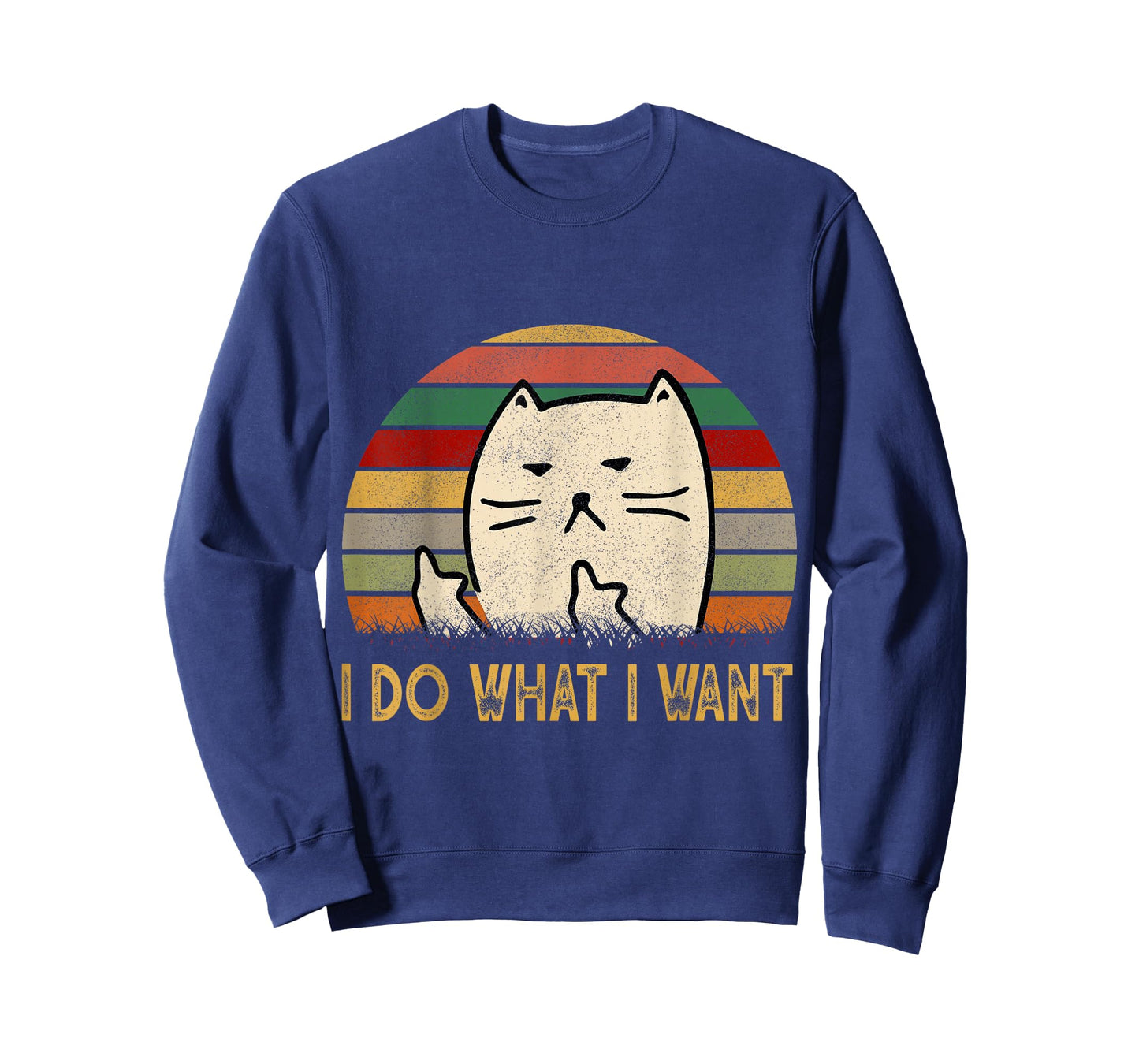 Vintage I Do What I Want Cat Lovers T-Shirt Men Women T-Shirt