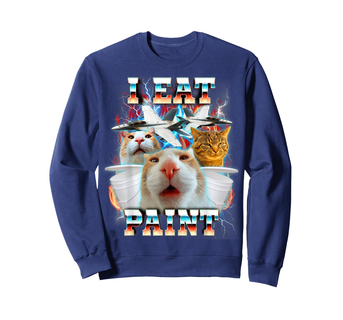 Cat Meme Cat Lover Funny Humor Cat Mom Cat Dad I Eat Paint T-Shirt