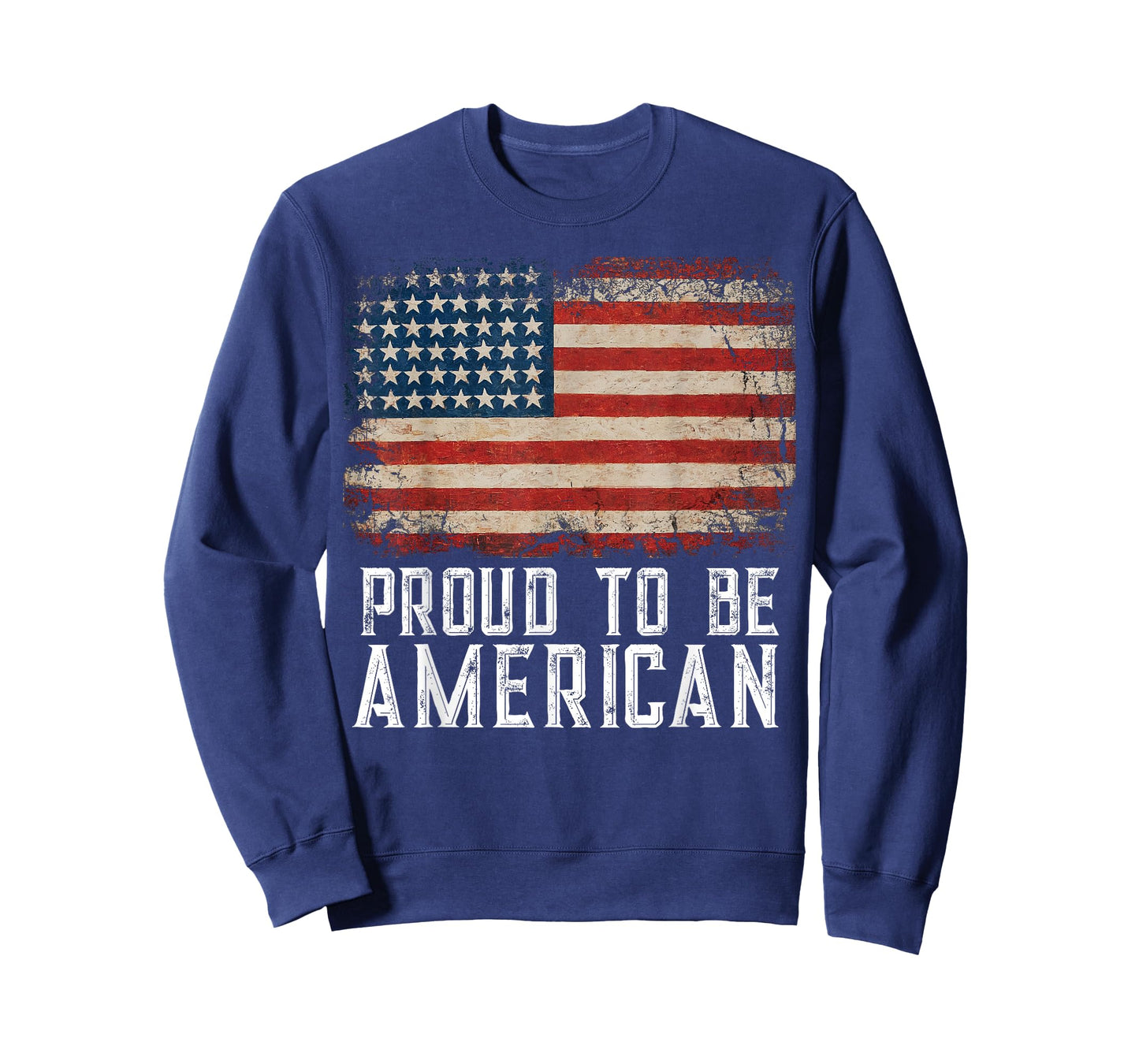Patriotic USA Flag Proud to Be American Citizen Veteran T-Shirt