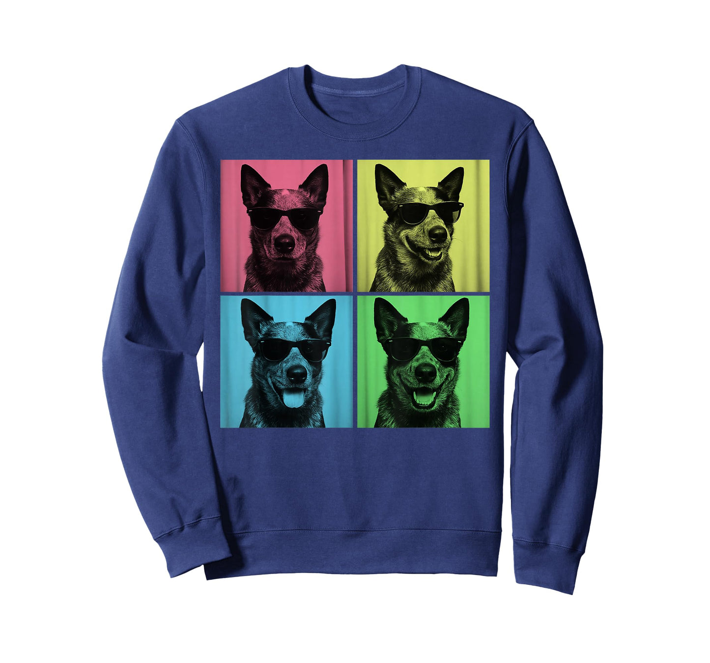 Blue Heeler Pop Art Funny Dog Lover Blue Heeler Photo Booth T-Shirt