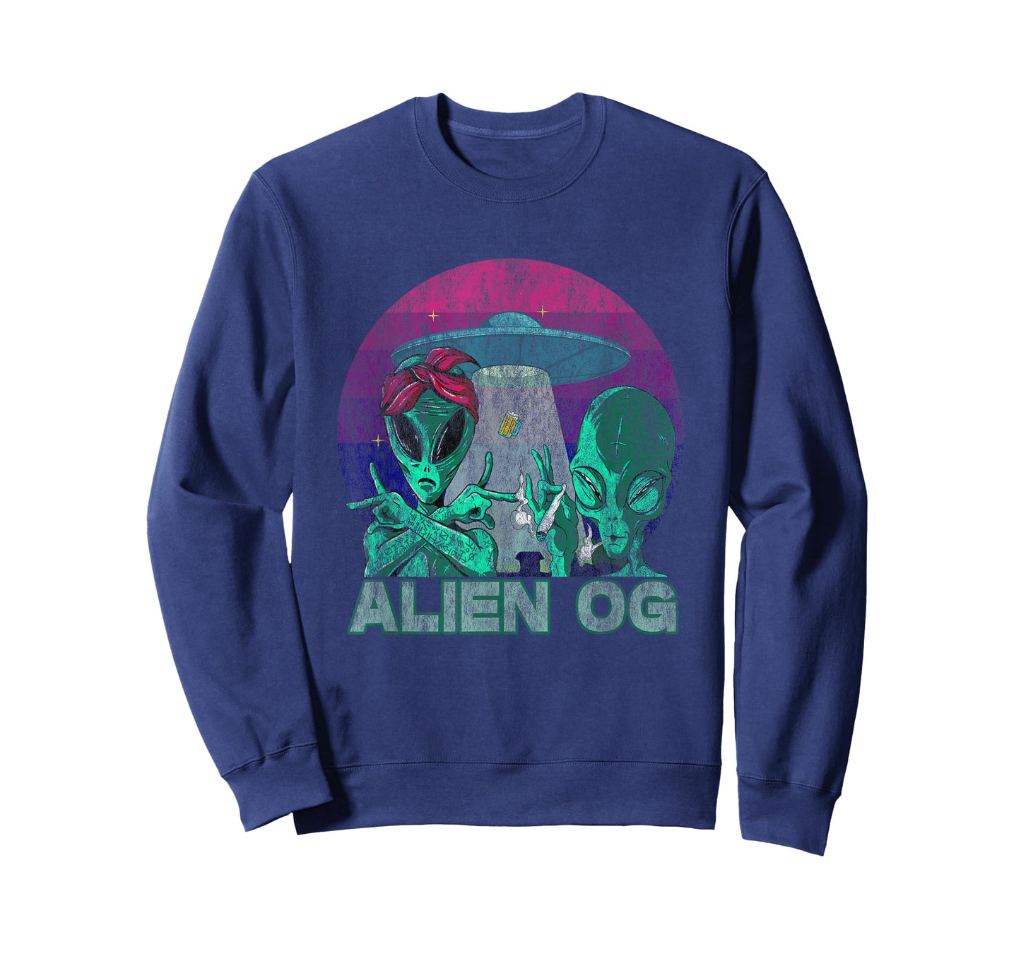 Alien OG Cannabis Weed Strain Stoner Design T-Shirt