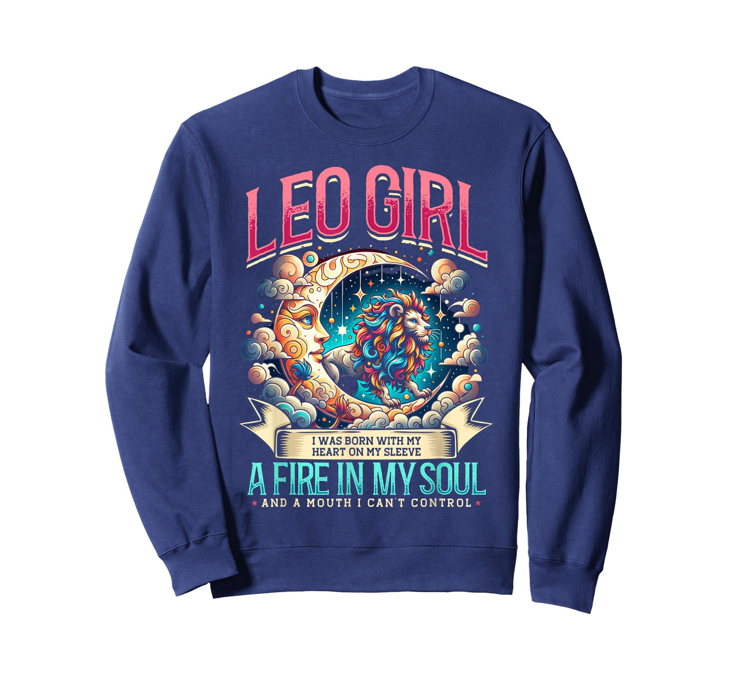 Leo Zodiac Sign Moon Astrology Star Sign, Leo Girl T-Shirt