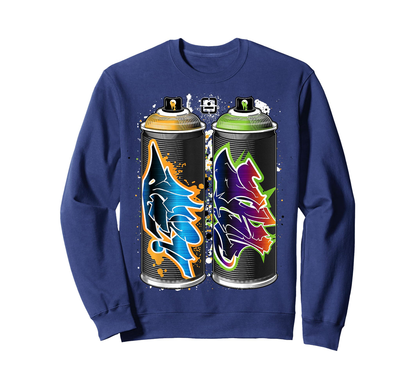 Graffiti Fat Cap Spray Paint Cans - The Pillars of Urban Art T-Shirt