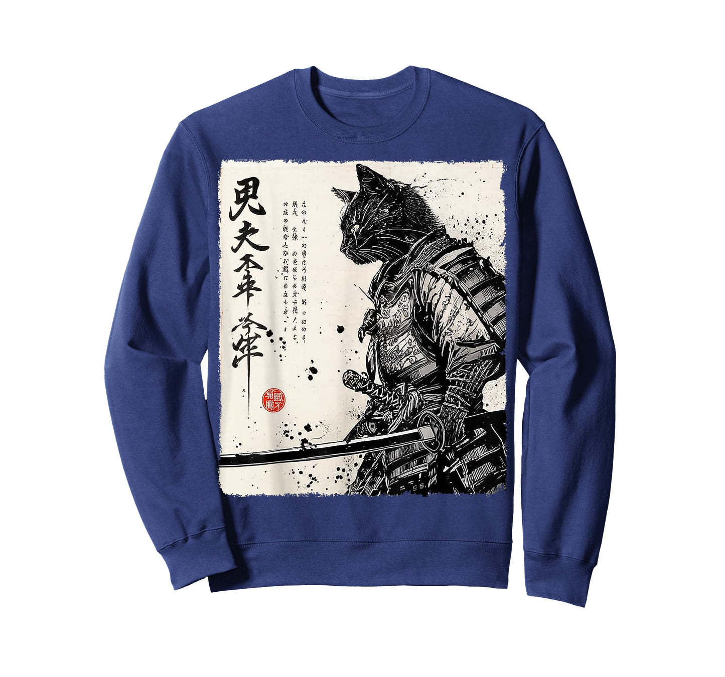Samurai Cat Japanese Art Anime Gifts Men Women Kid Graphic T-Shirt