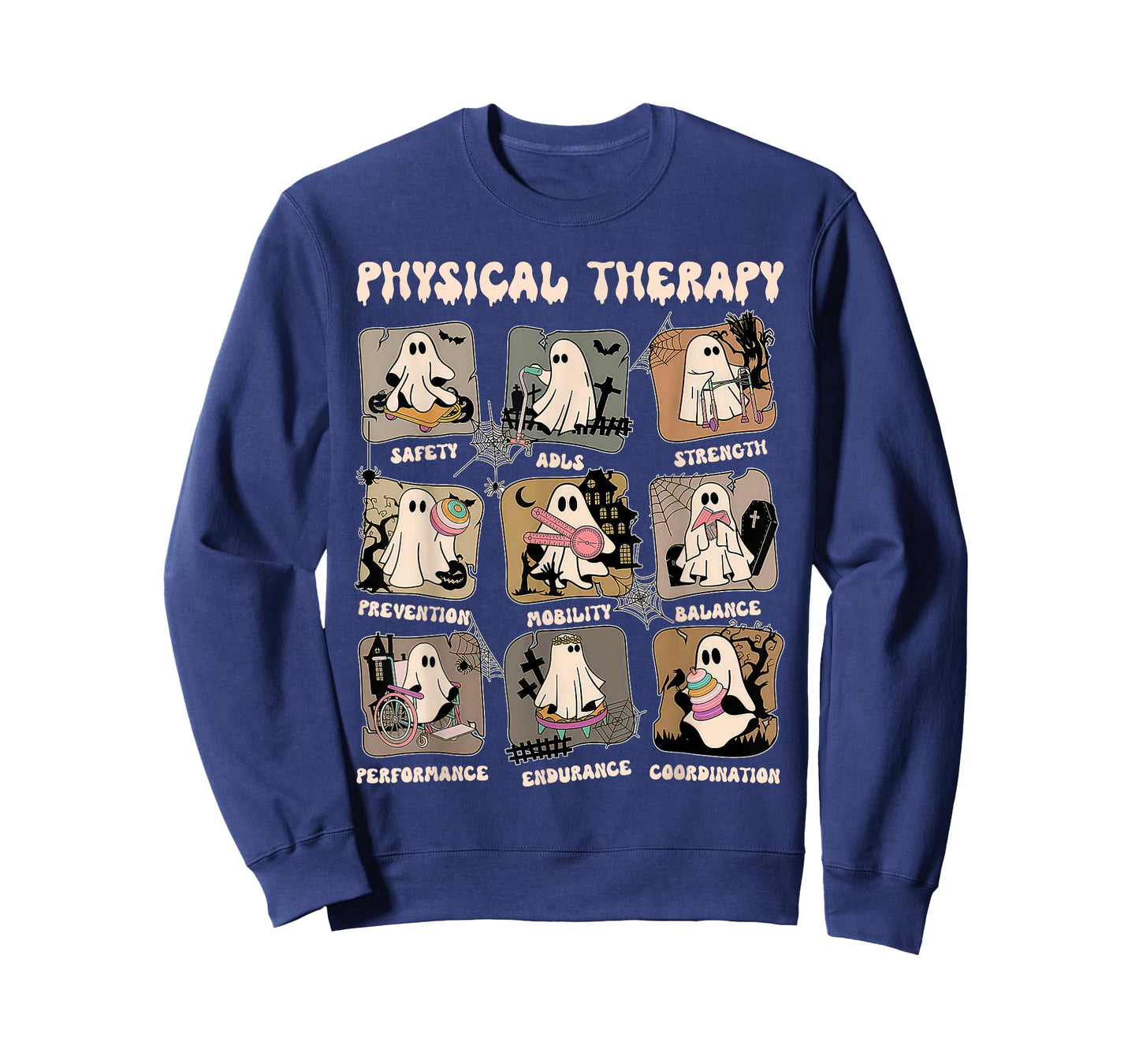 Cute Ghost Physical Therapy PT Physical Therapist Halloween T-Shirt