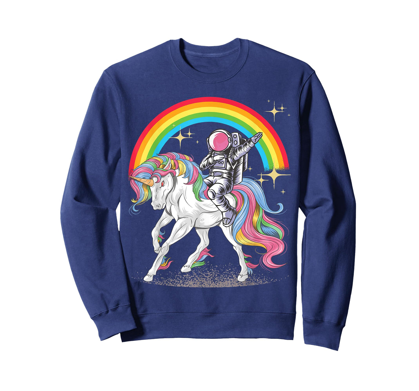 Dabbing Astronaut riding Unicorn Rainbow T-Shirt