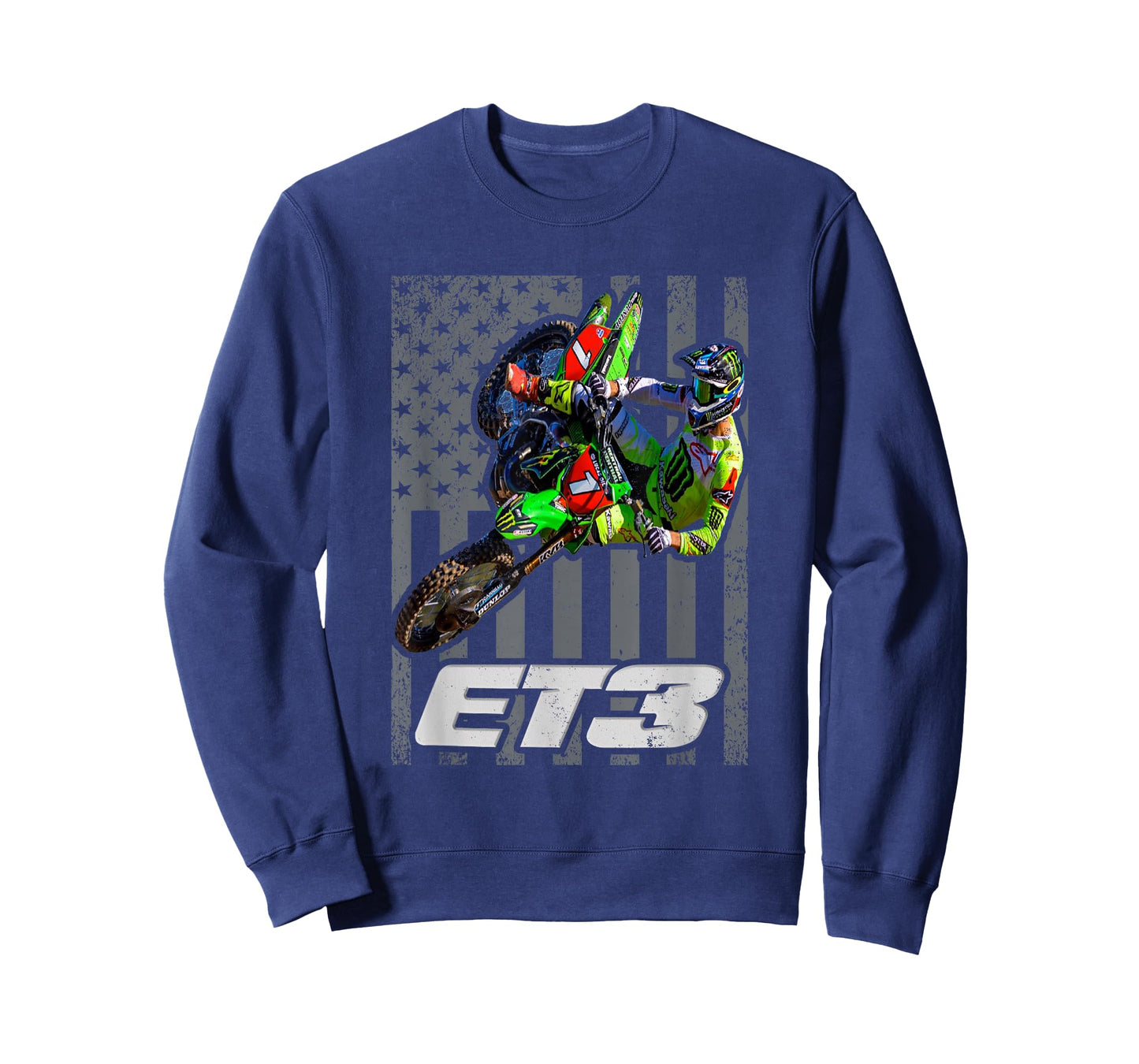 ET3 TOMAC USA Flag 450SX Motocross ET1 T-Shirt