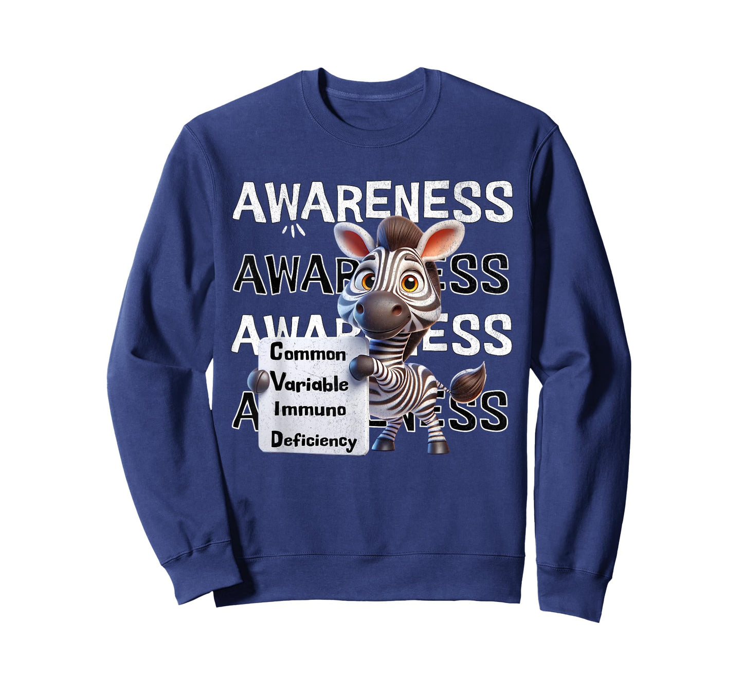 Common variable immunodeficiency CVID awareness zebra T-Shirt