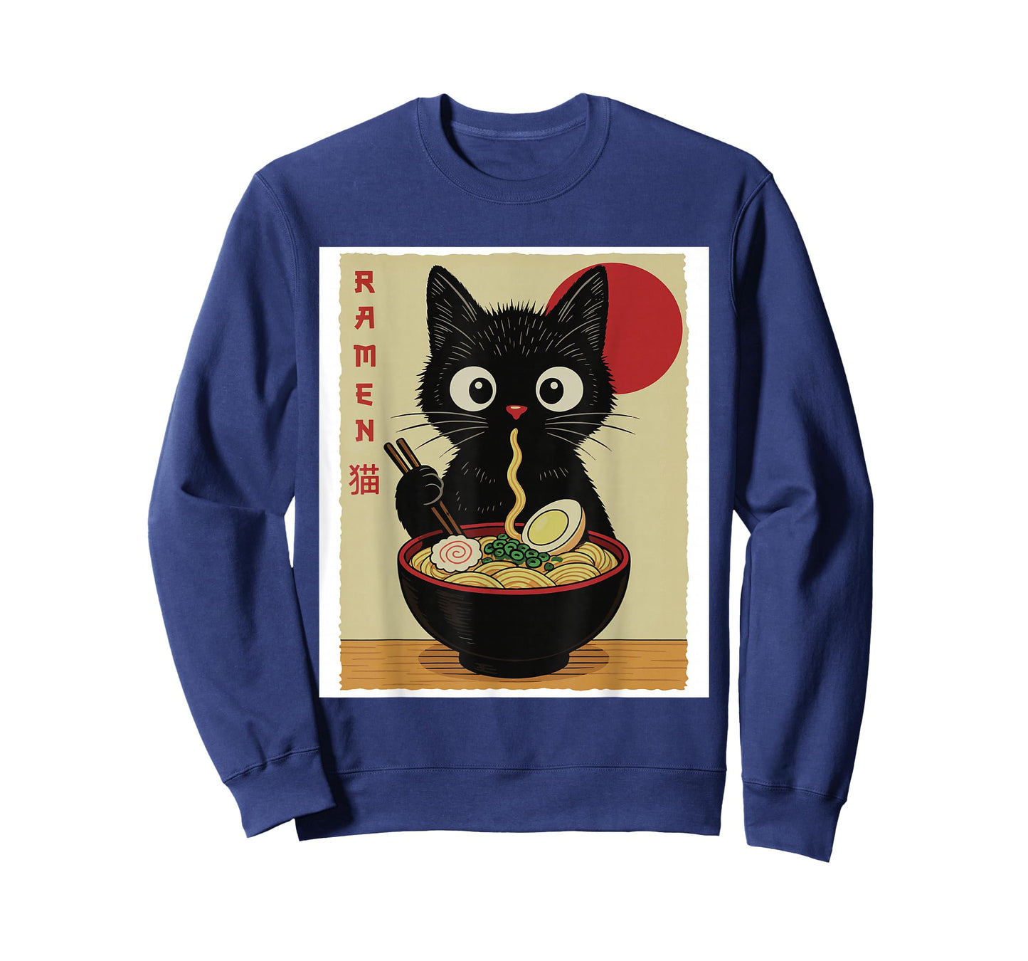Anime Cat Ramen Japanese Funny Cat Graphic Tees Anime Gifts T-Shirt