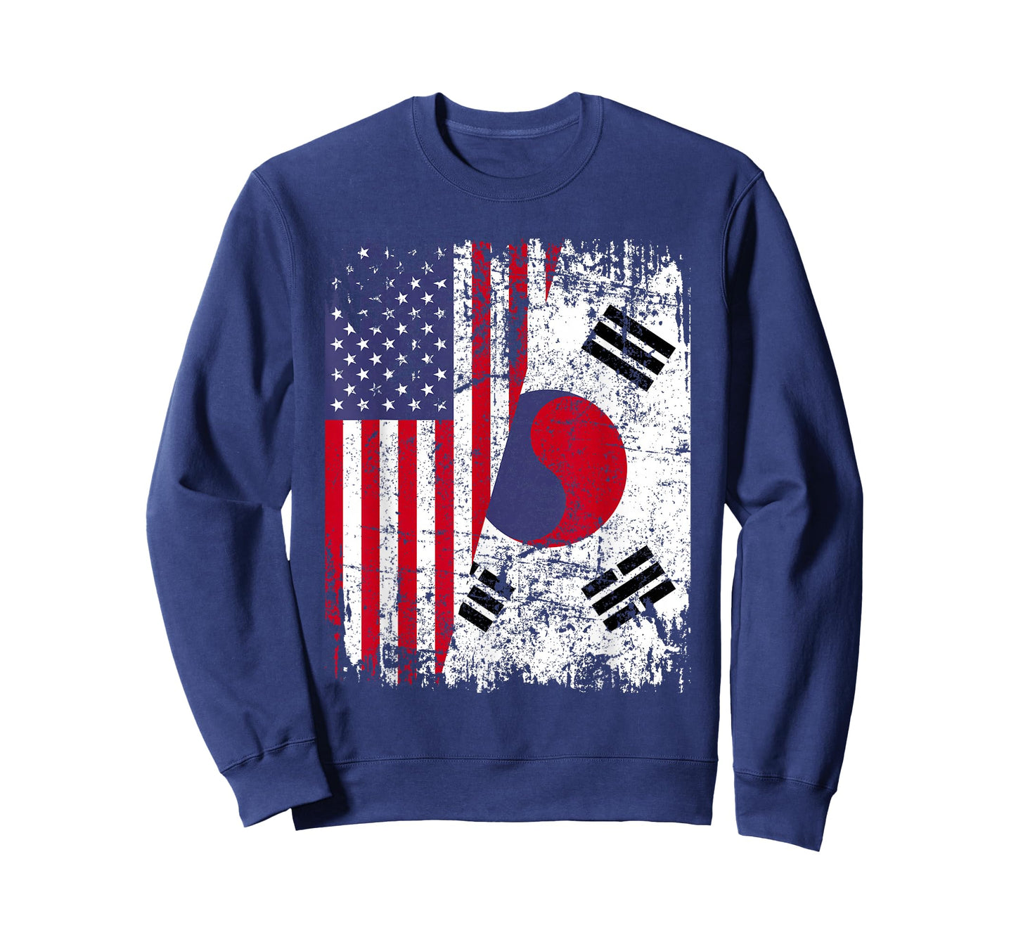 SOUTH KOREAN ROOTS | Half American Flag | SOUTH KOREA T-Shirt for Women Girls Kids Men