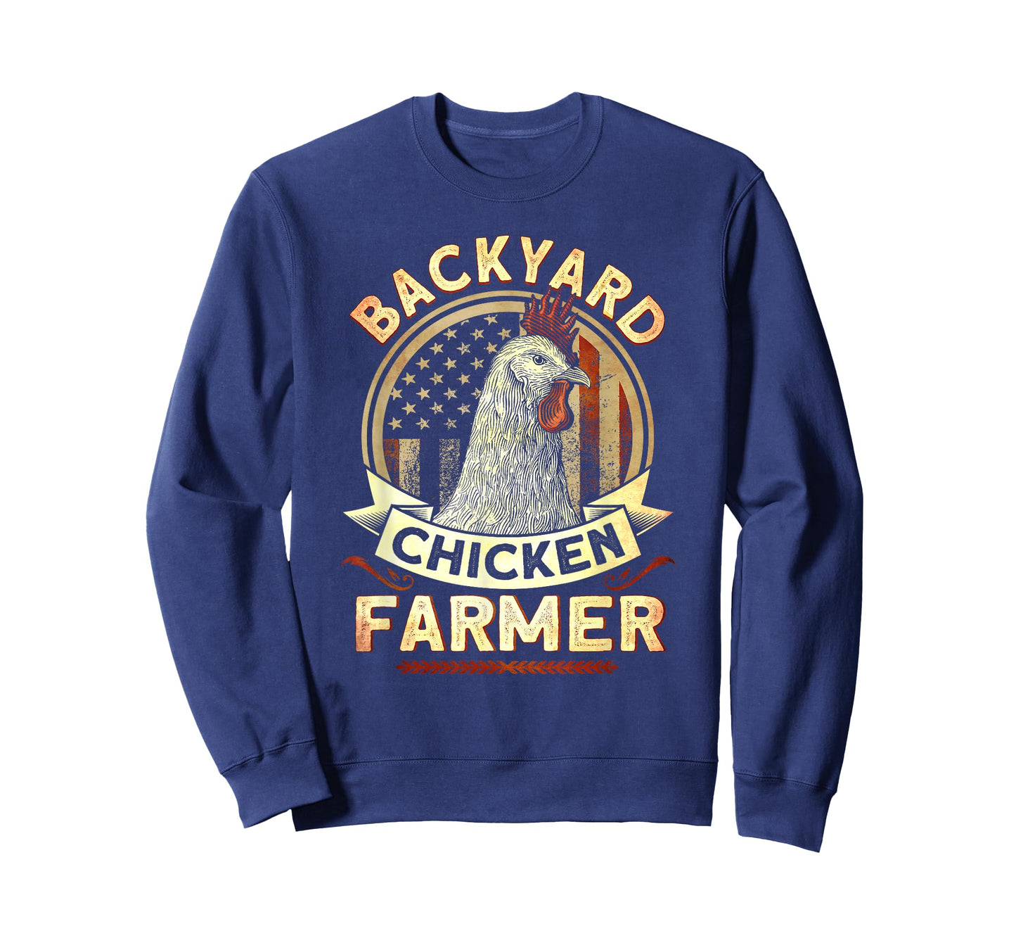Backyard Chicken Farmer 4th of July USA Flag T-Shirt